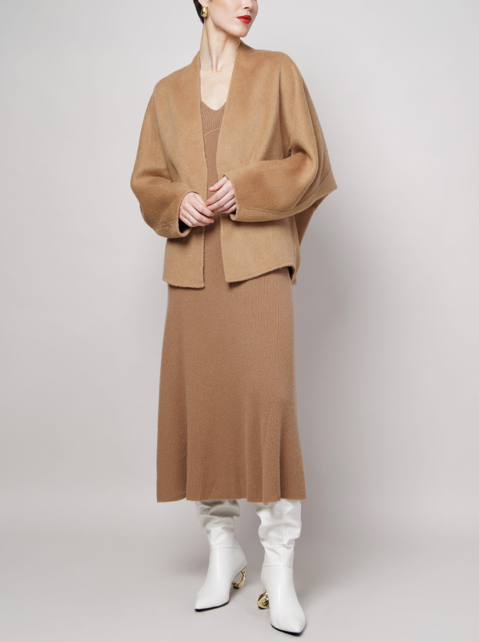Kimono Style Camel Coat image 3