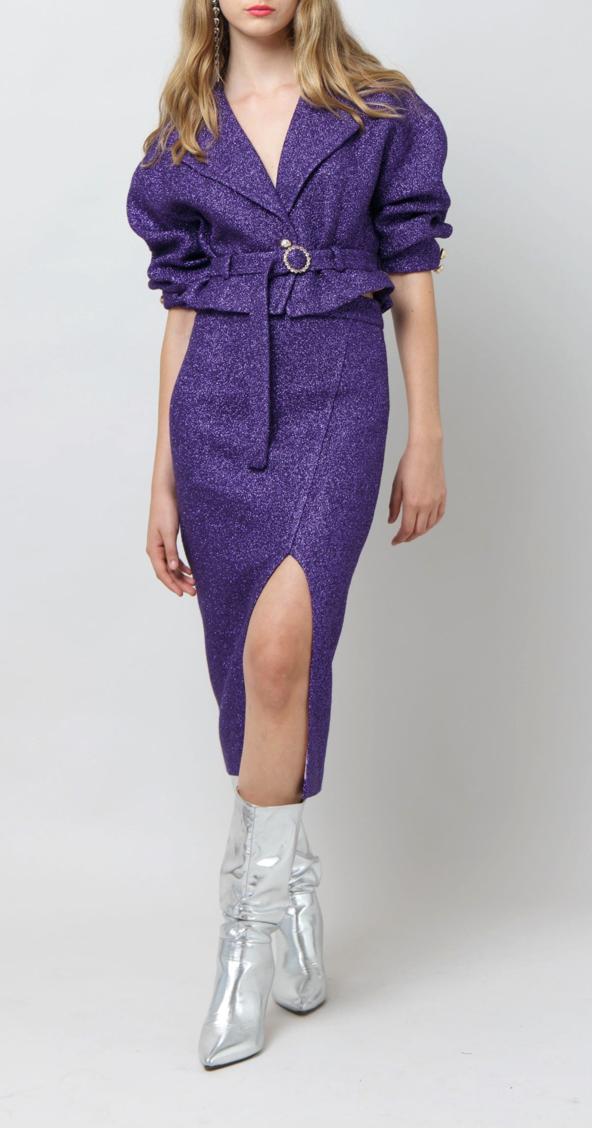Purple Cosmos Haze Skirt Set image 0