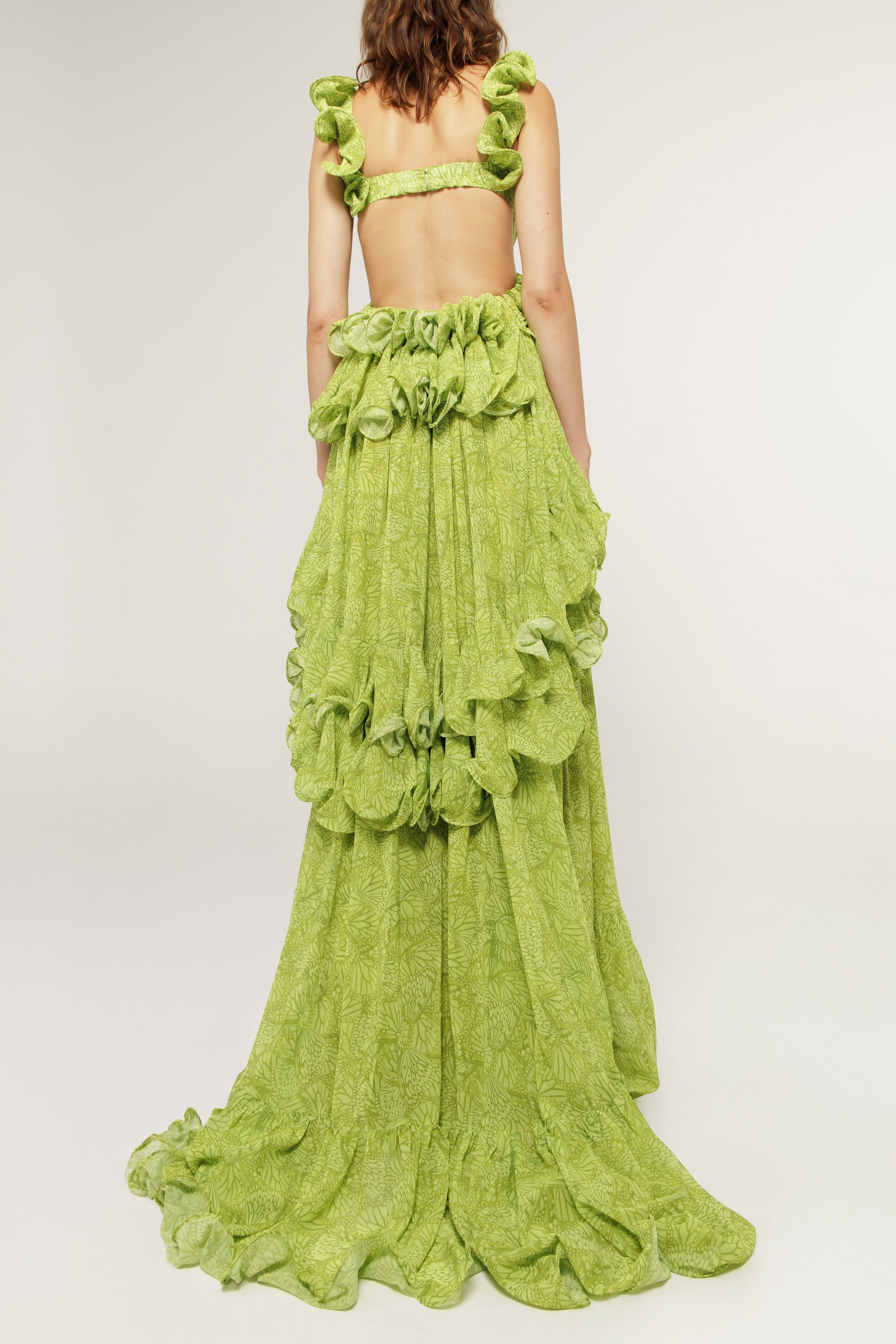 Embellished Plunge Gown