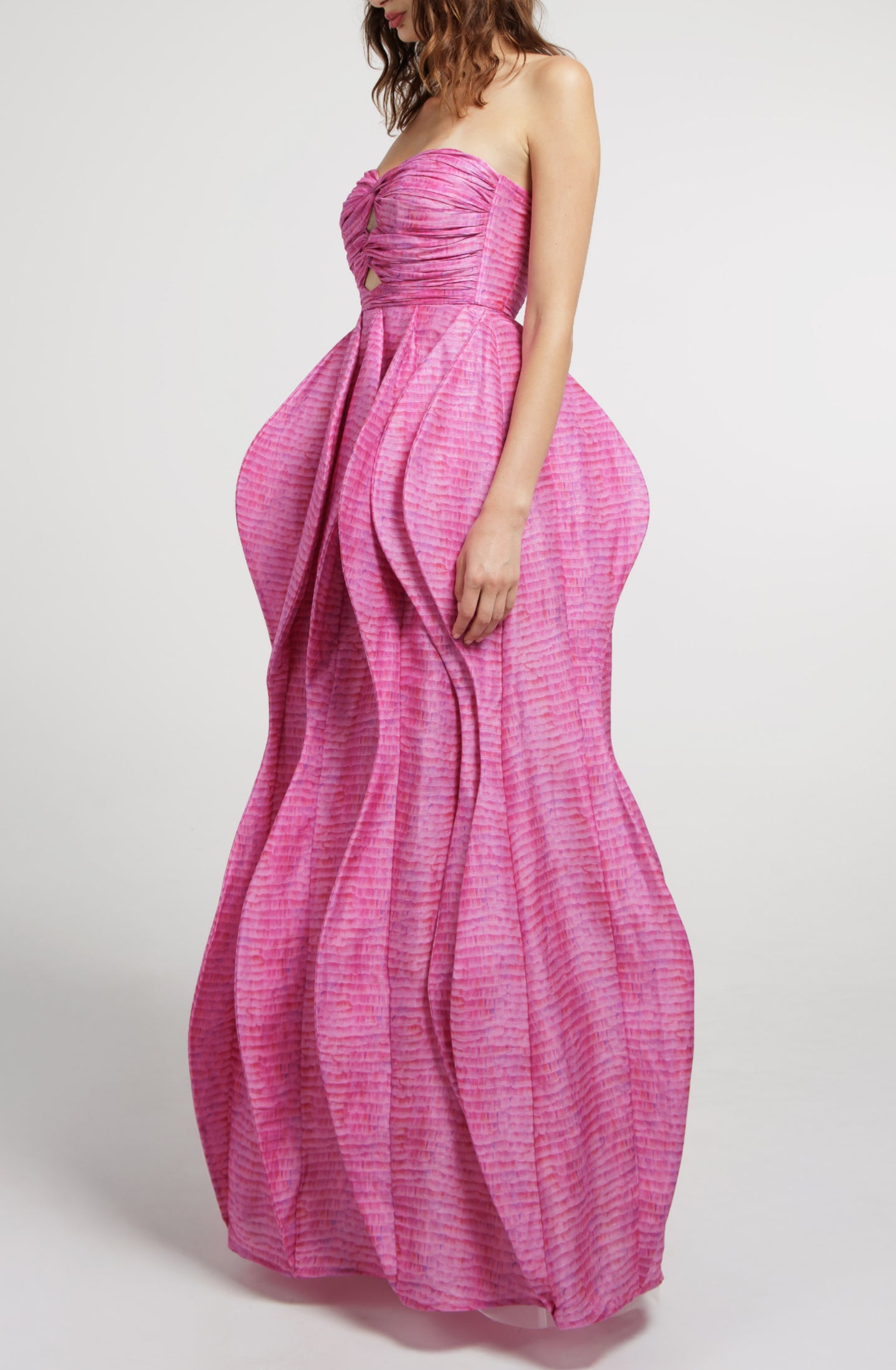 Sculpted Strapless Gown