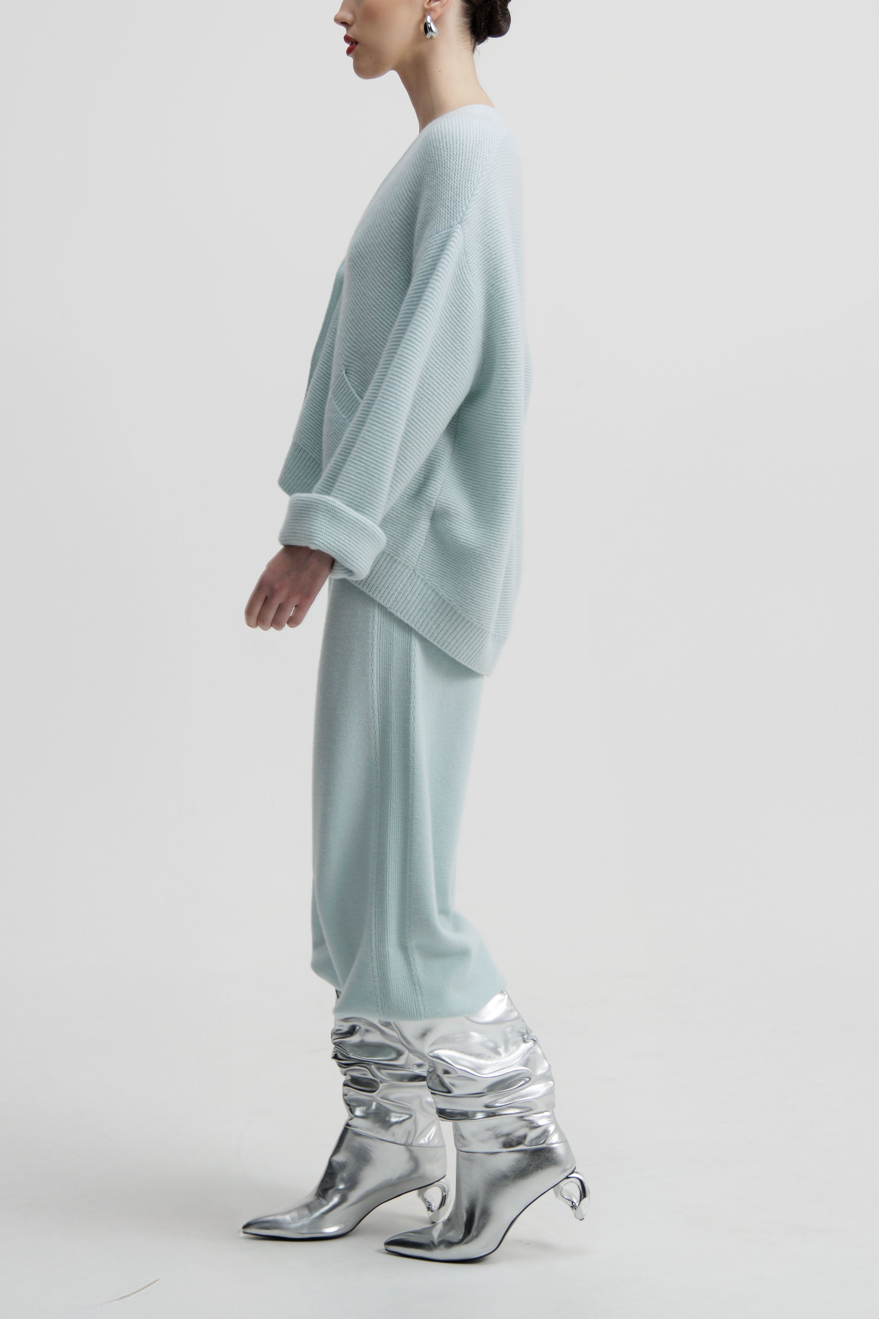 Light Iris Knit Pant