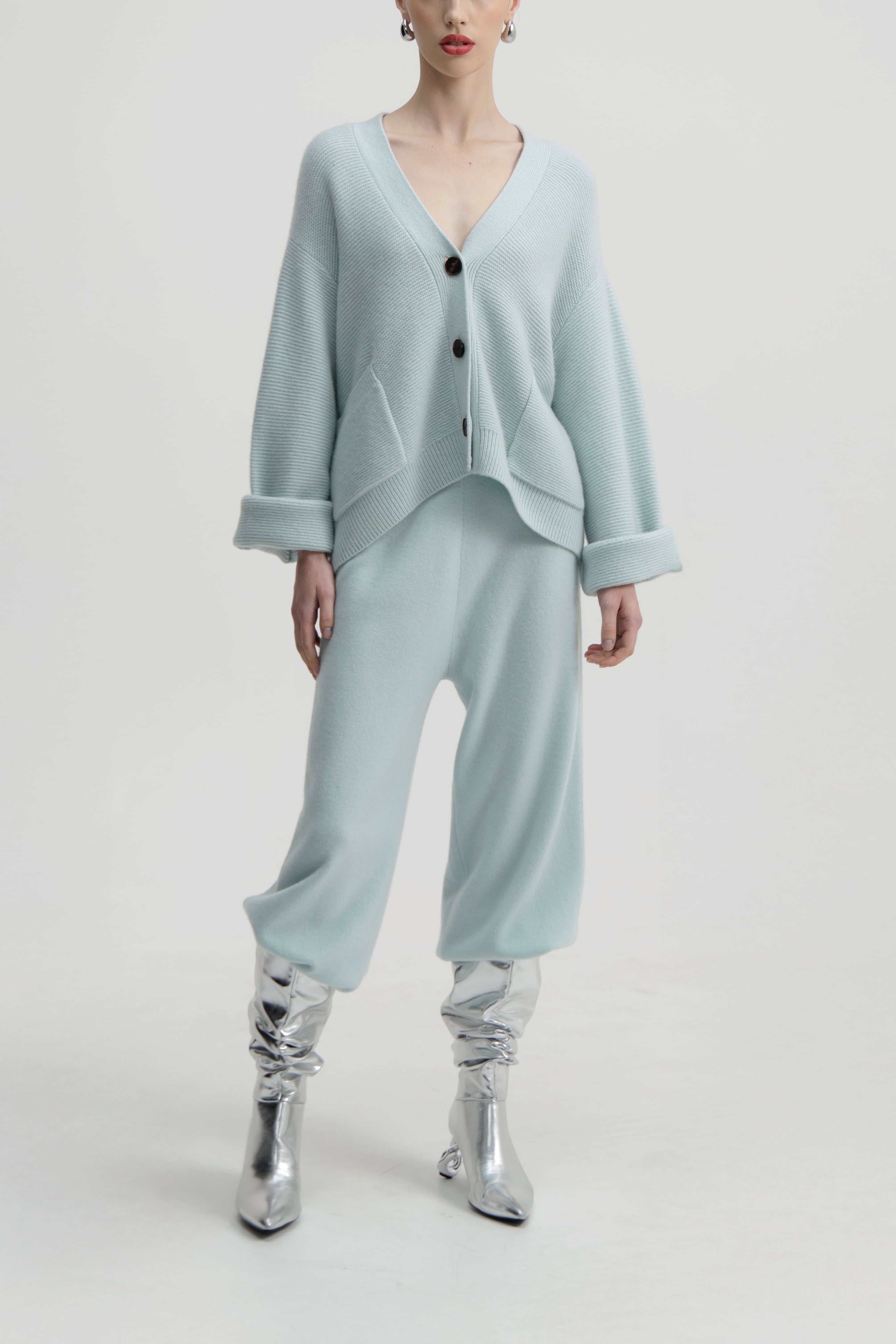Light Iris Knit Pant