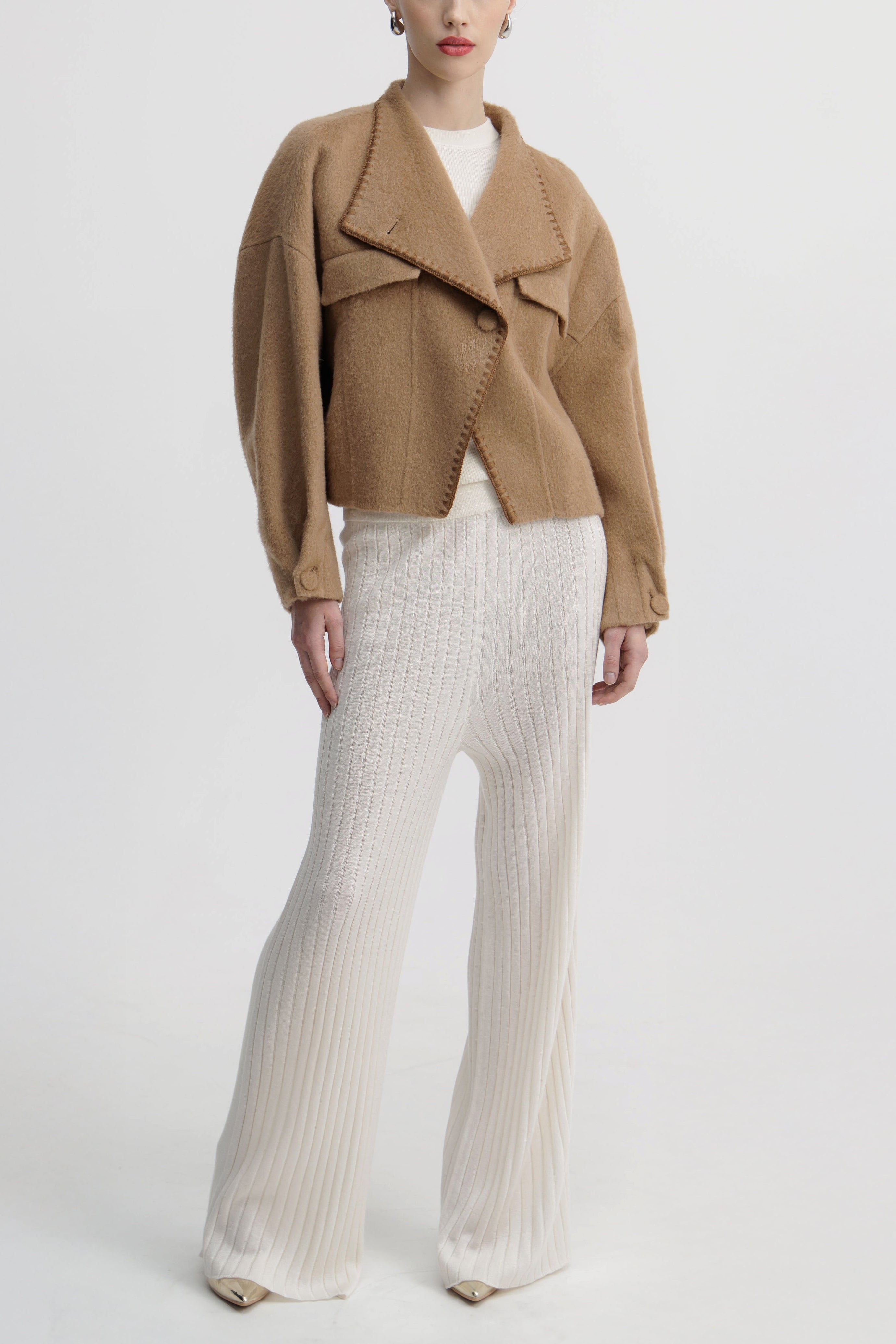 Sienna Tan Drape Jacket