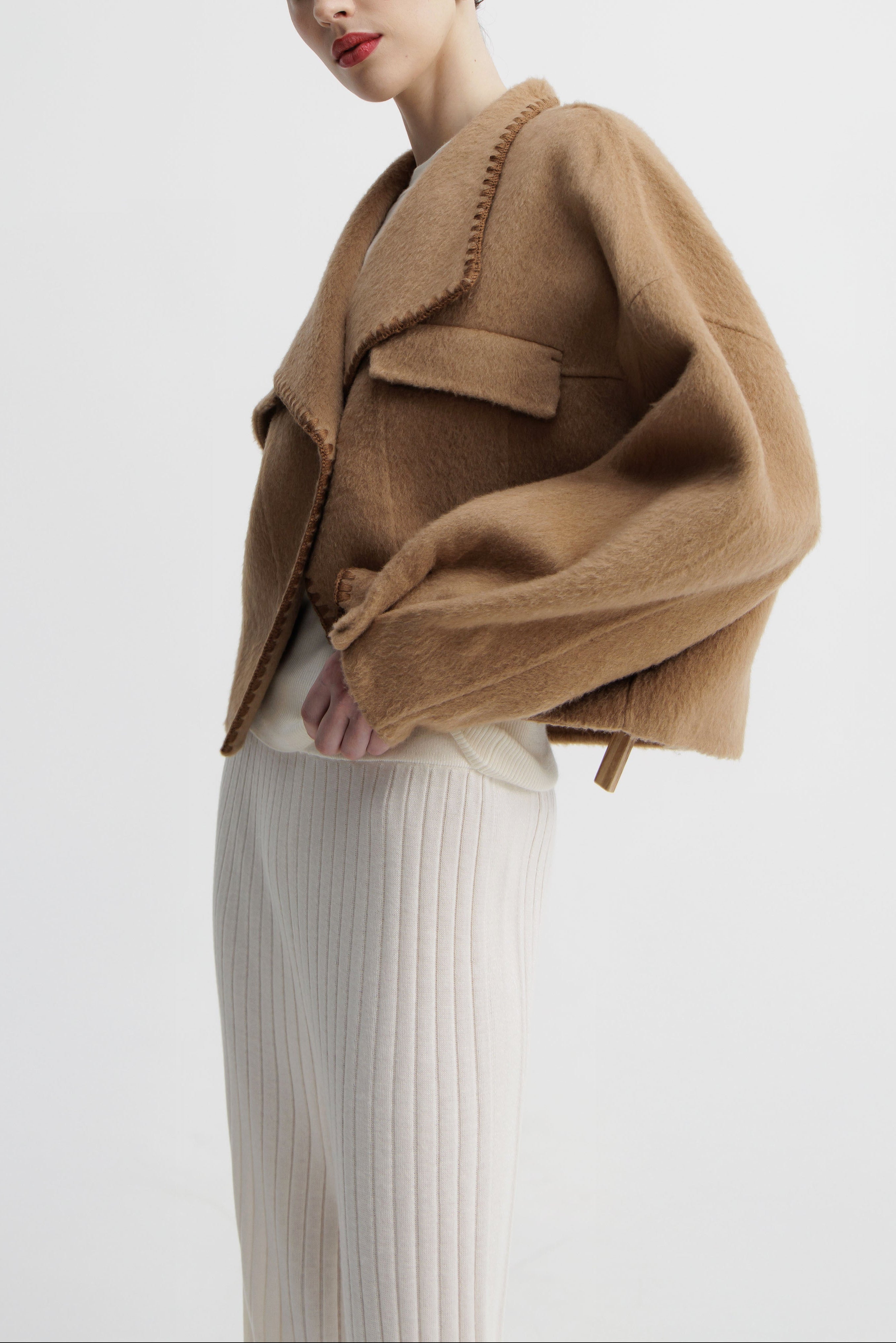 Sienna Tan Drape Jacket