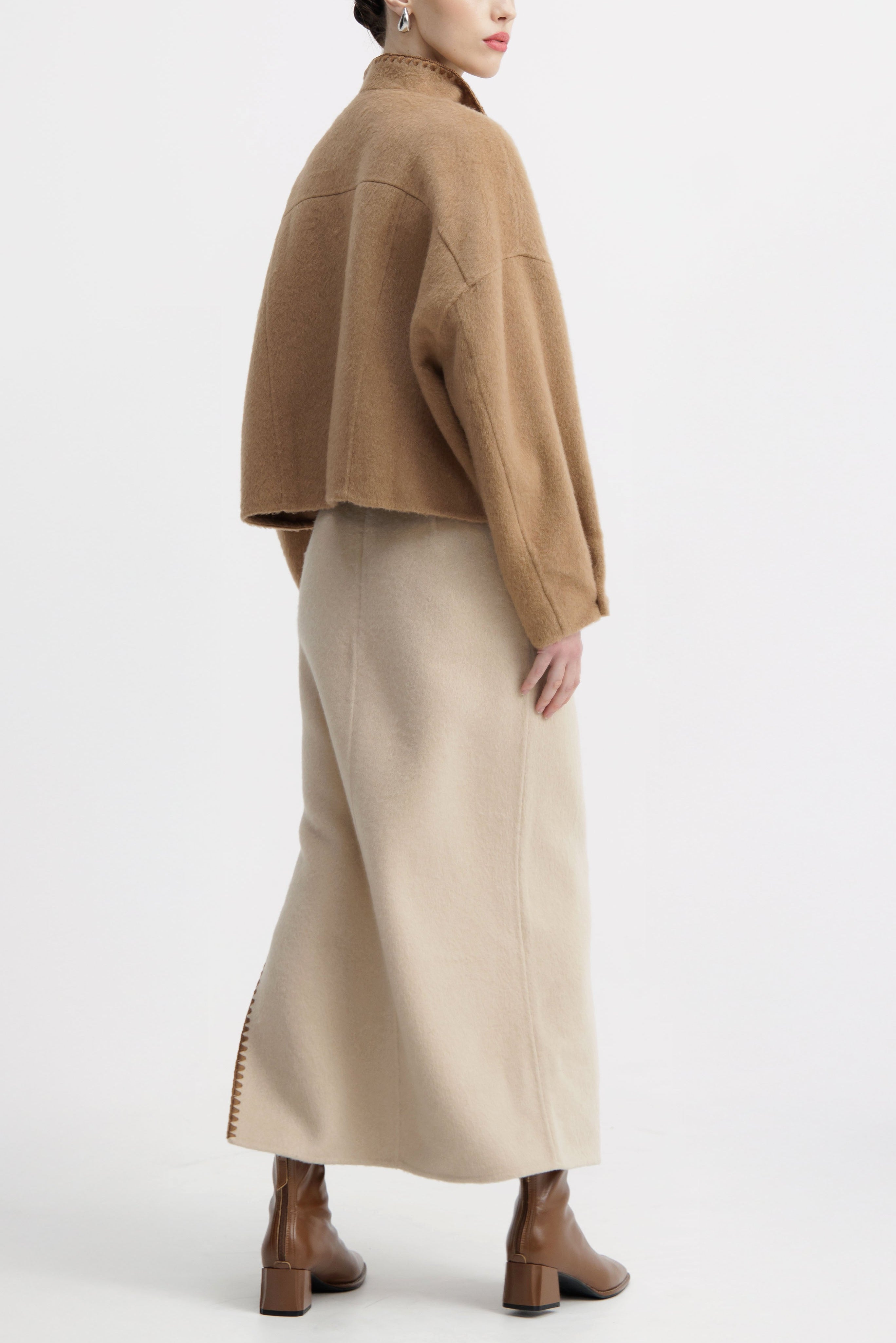Sienna Ecru Column Skirt