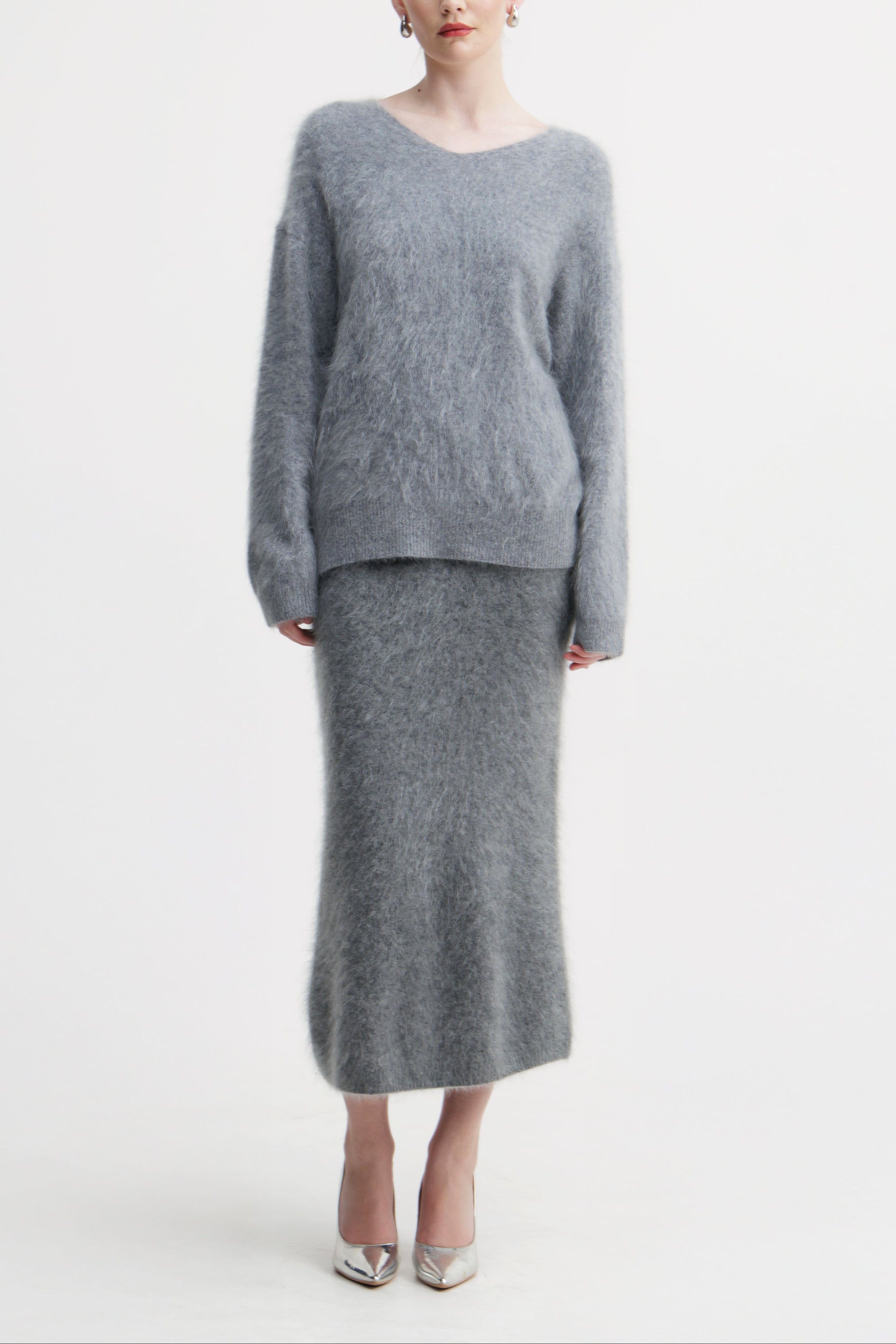 Dust Iris Halo Knit Skirt