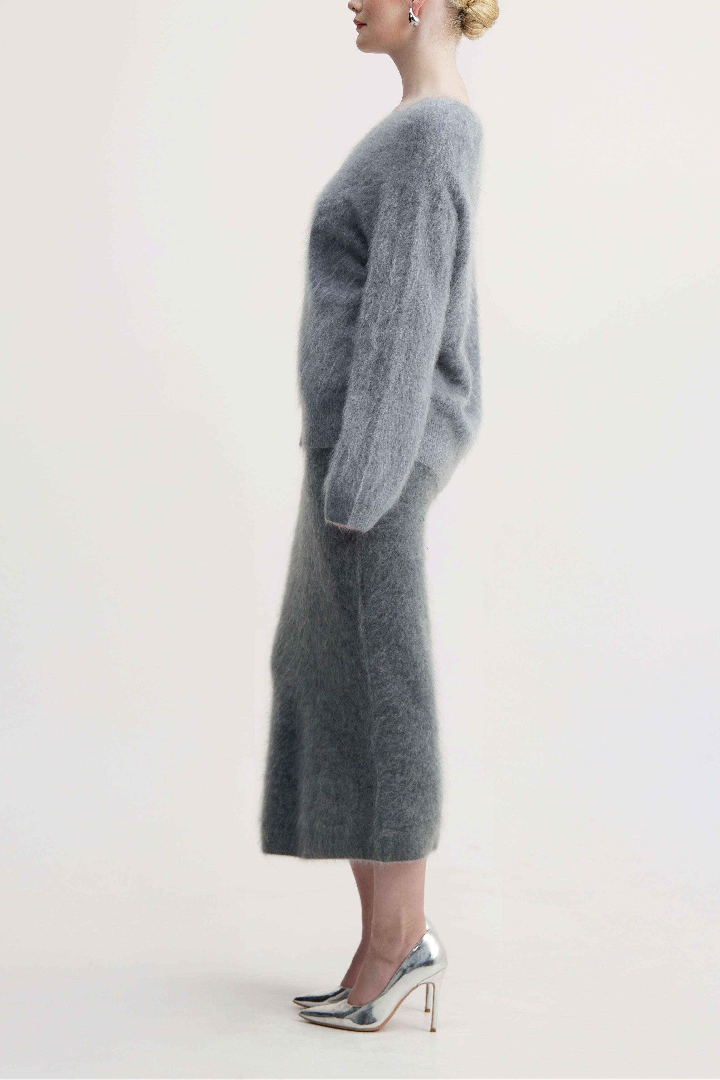 Dust Iris Halo Knit Skirt