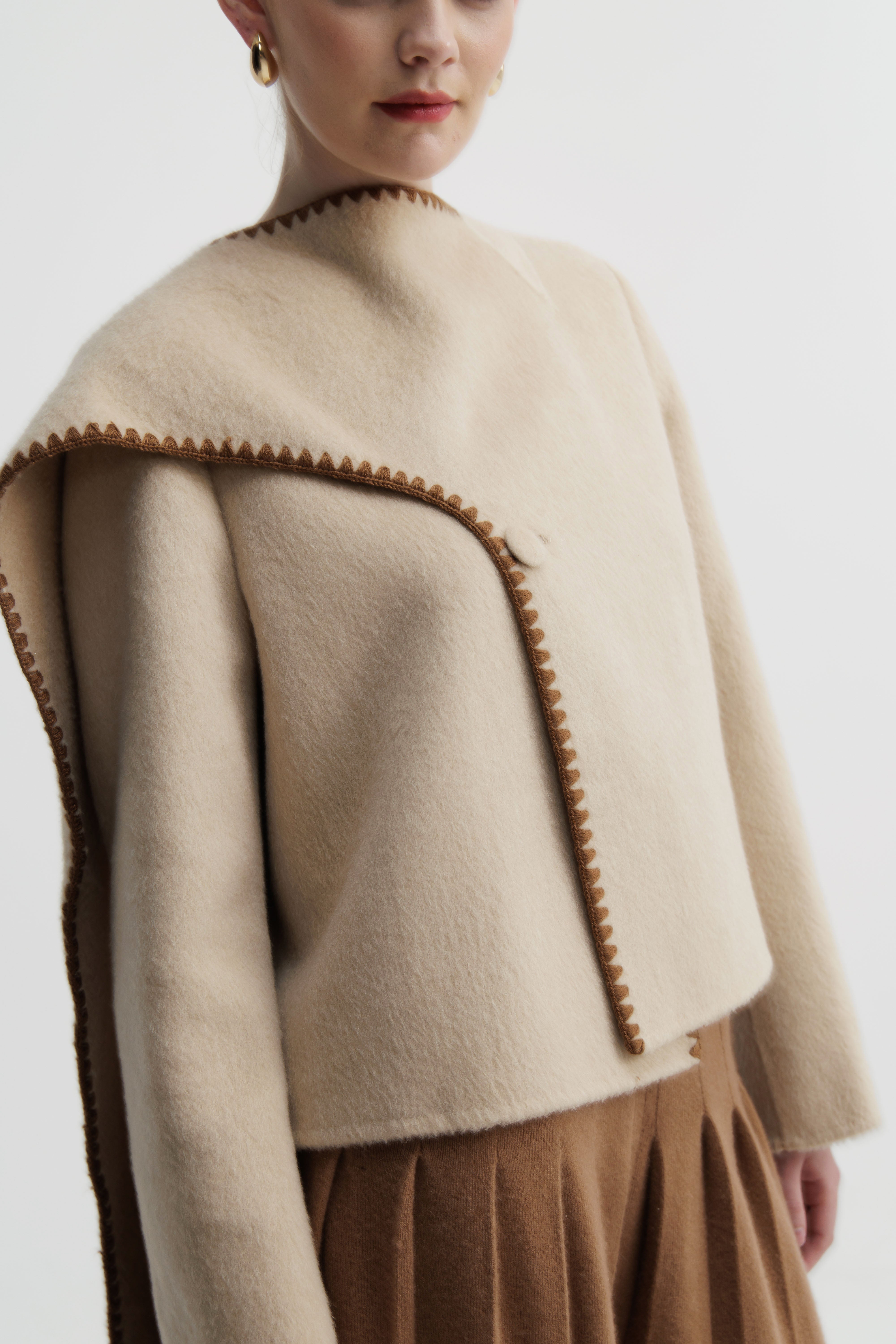 Sienna Ecru Swathe Jacket