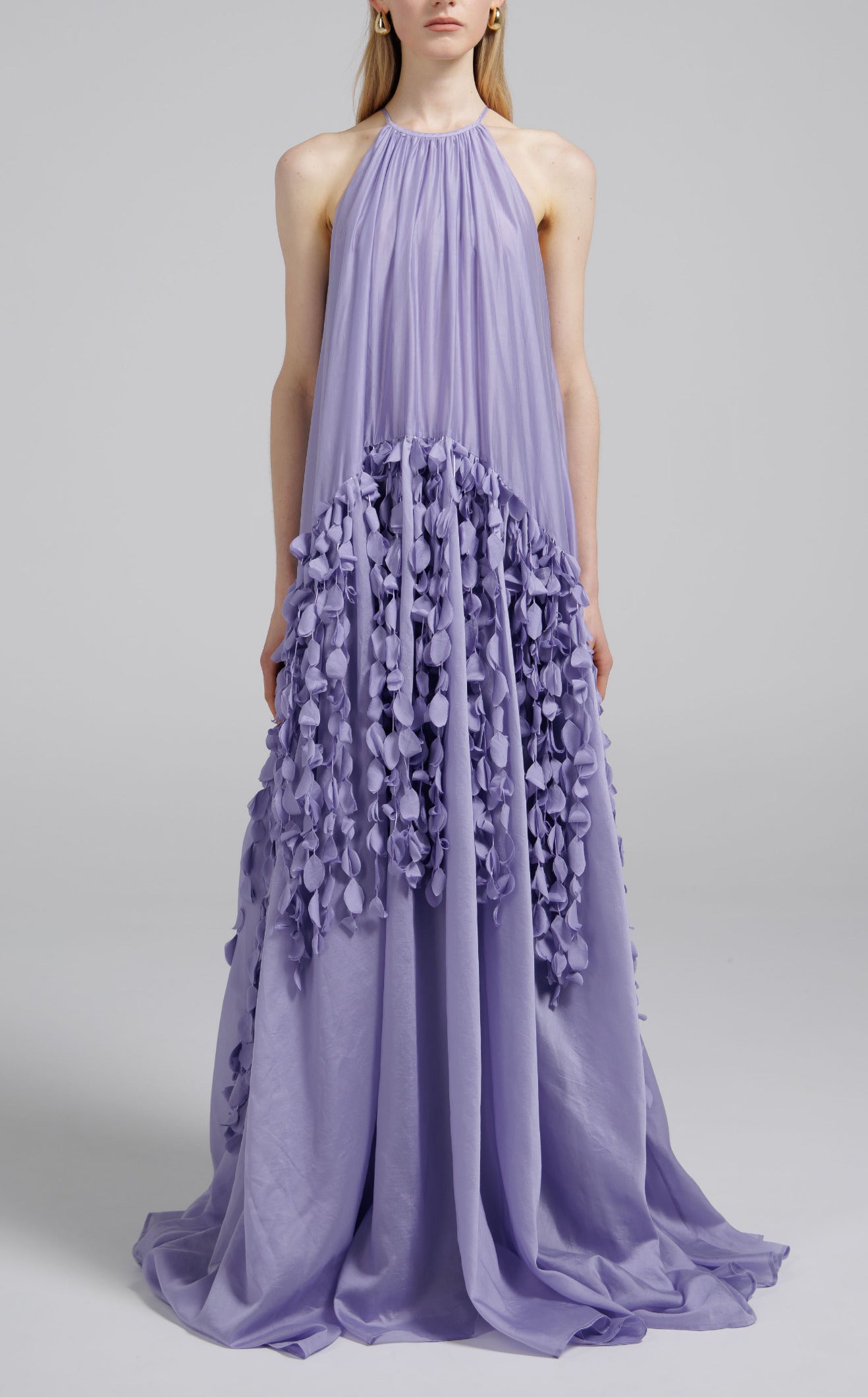 Petal drift High Neck Gown