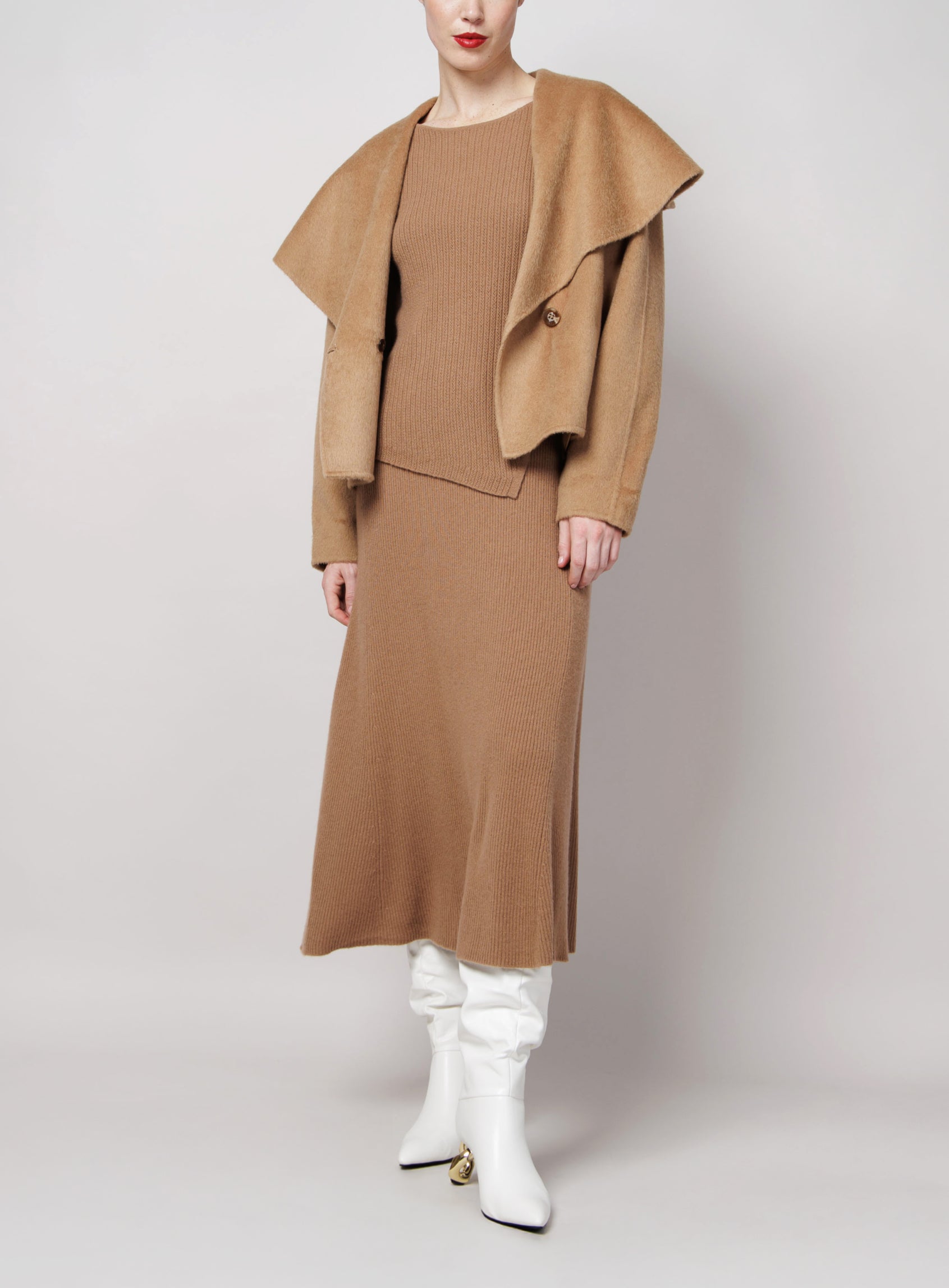 Cropped Shawl Collar Coat image 0