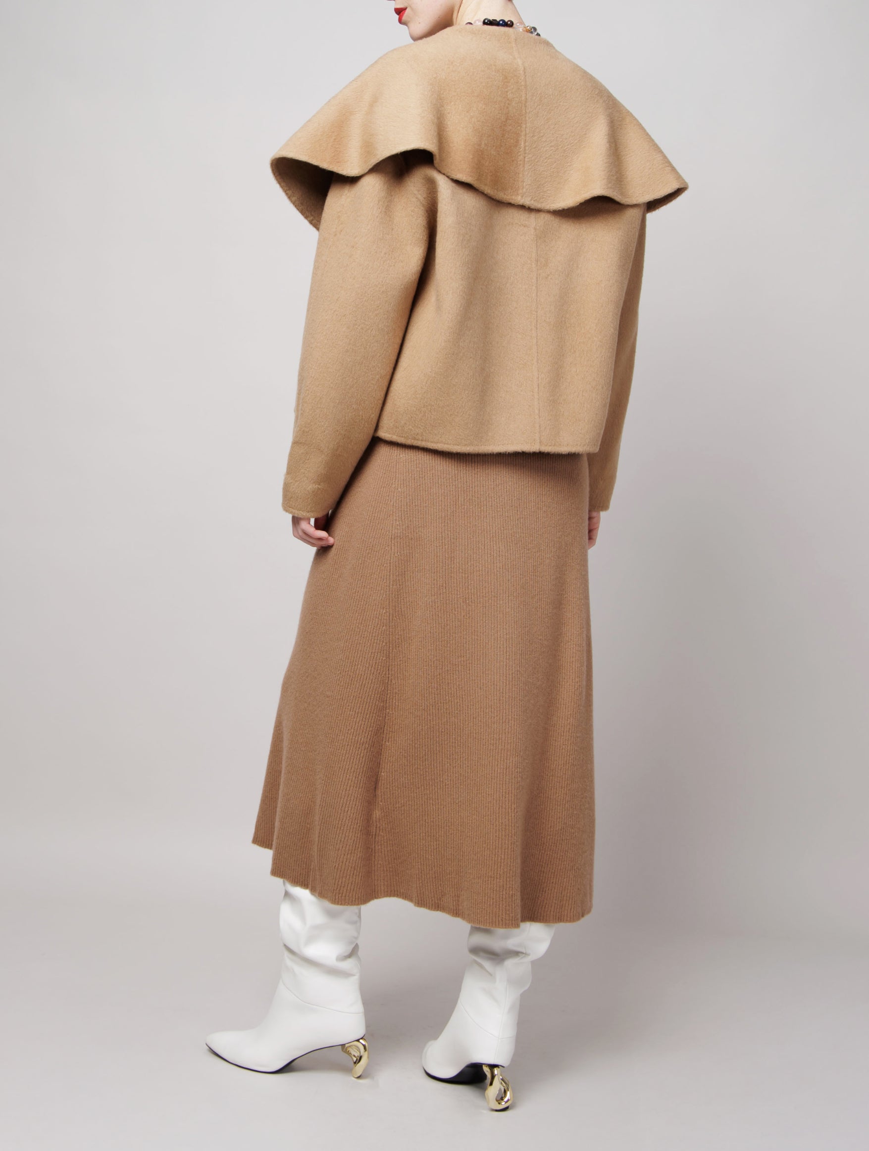 Cropped Shawl Collar Coat image 4