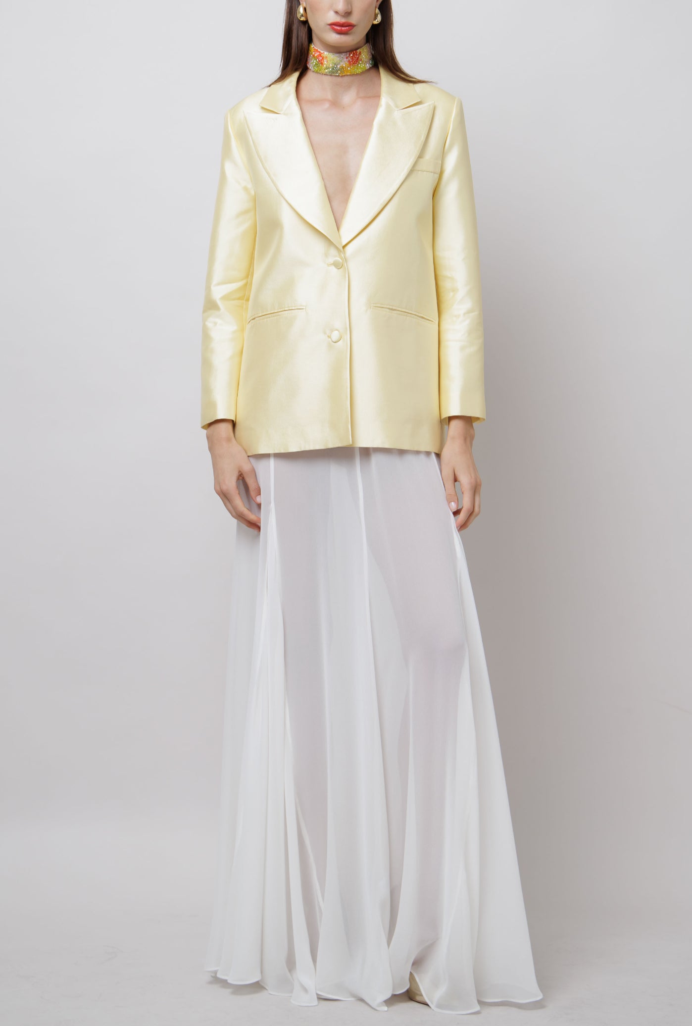 Sheer Godet Skirt image 0