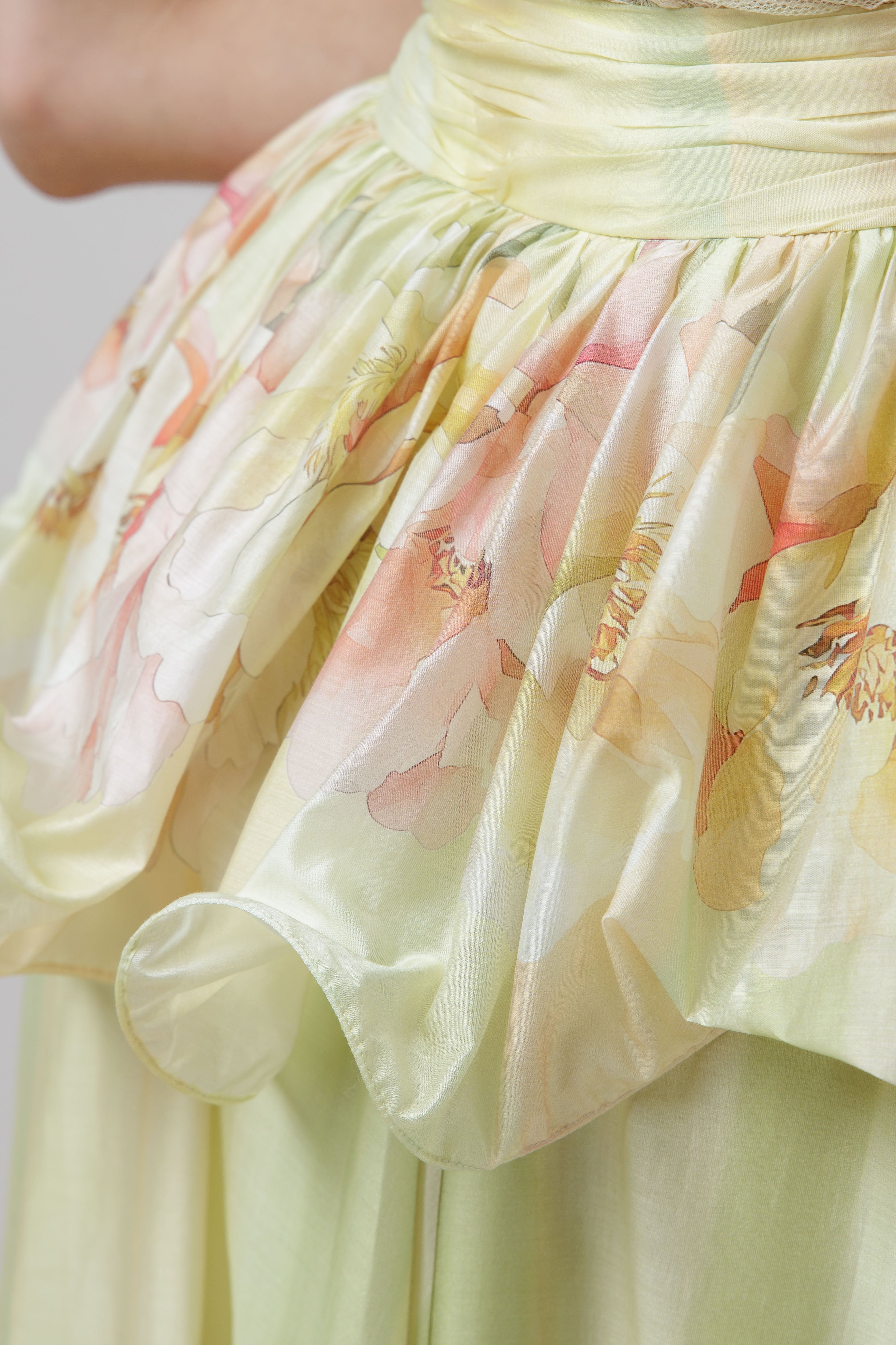 Peony Print Skirt image 2