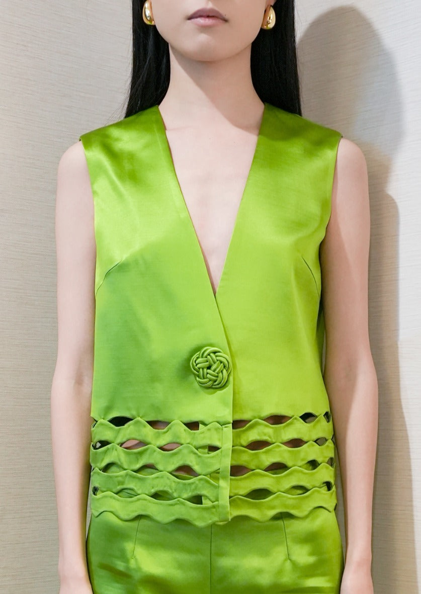 Green Waves Vest image 4