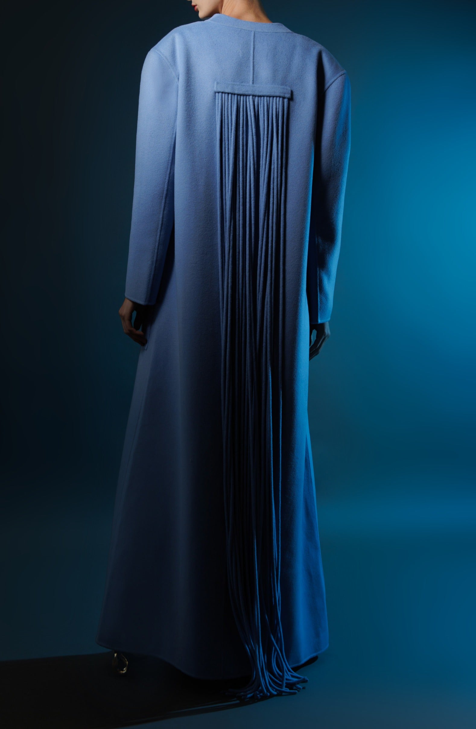 Dusty Blue Cashmere Coat image 0