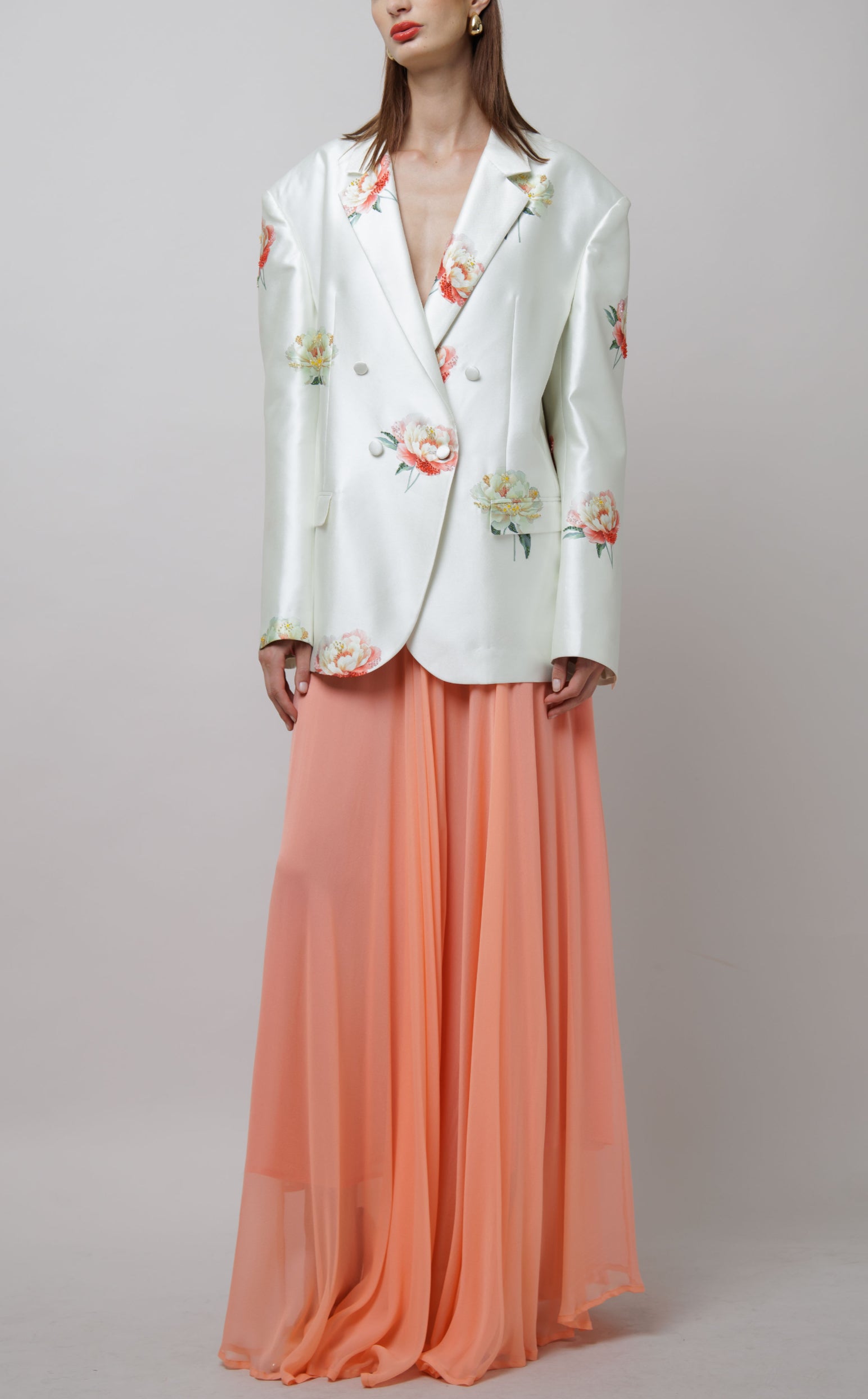 Embroidered Peony Blazer image 1
