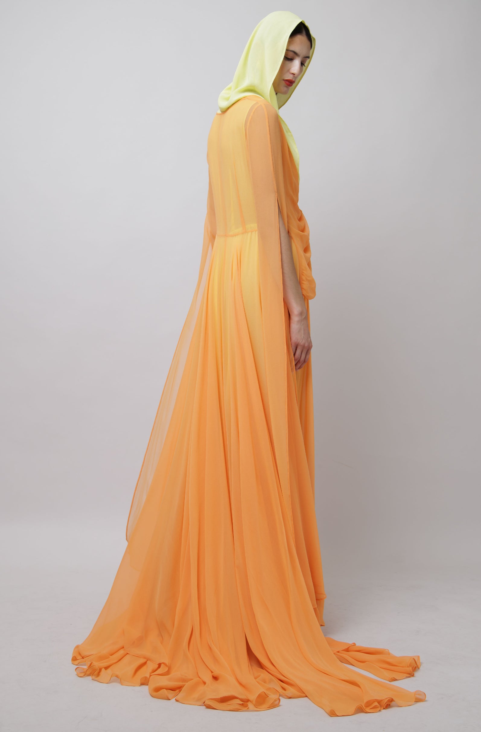 Draped two-tone gown image 4