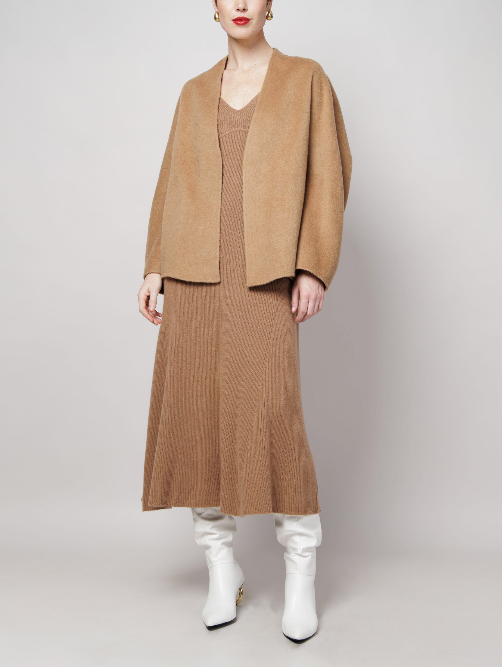 Kimono Style Camel Coat image 0