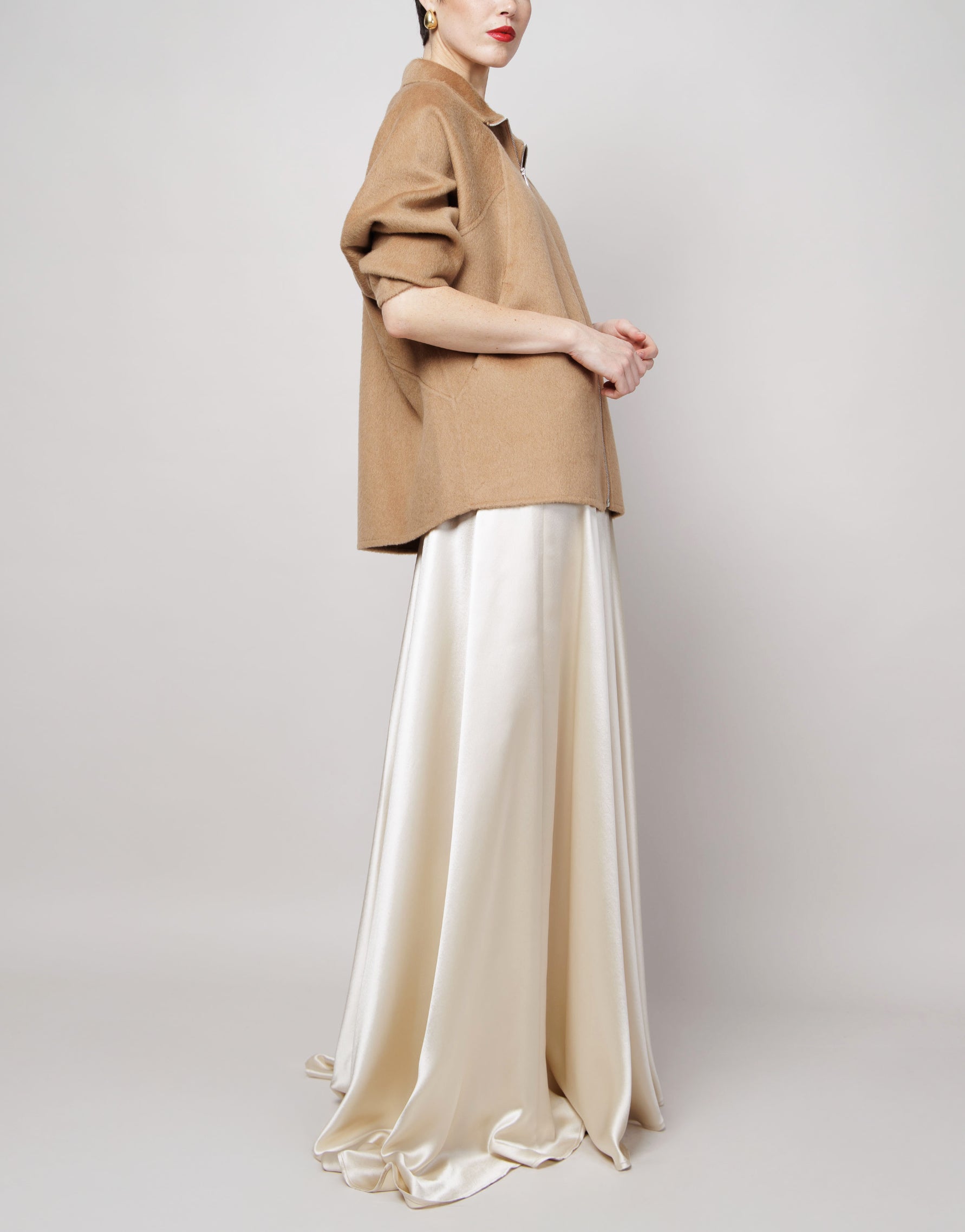 Zip Front Camel Jacket image 2