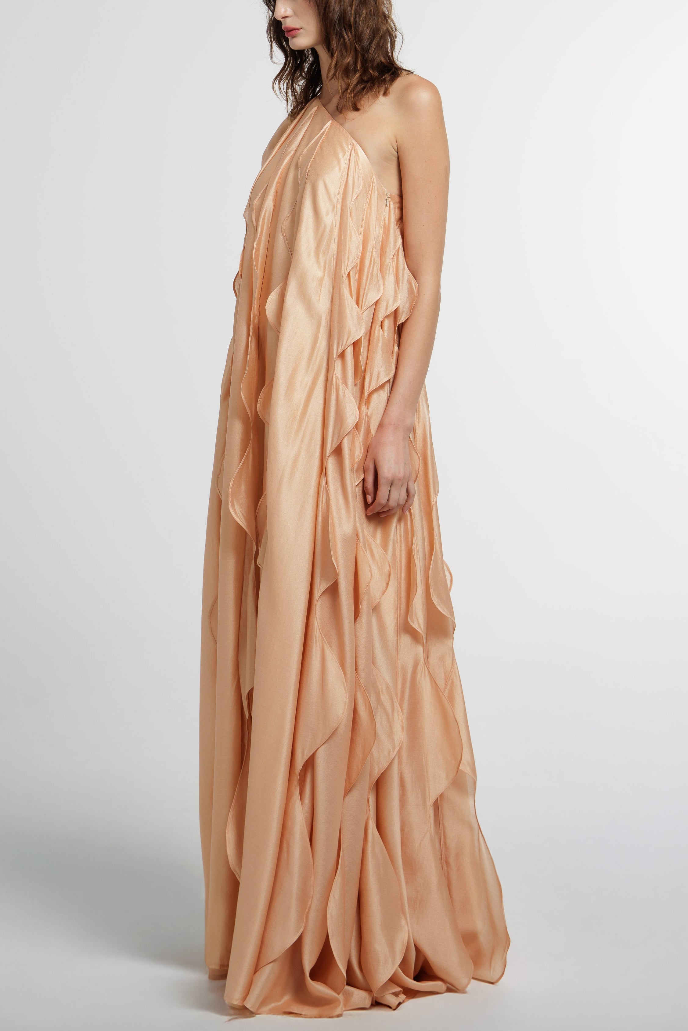 Asymmetric Butterfly Sleeve Dress