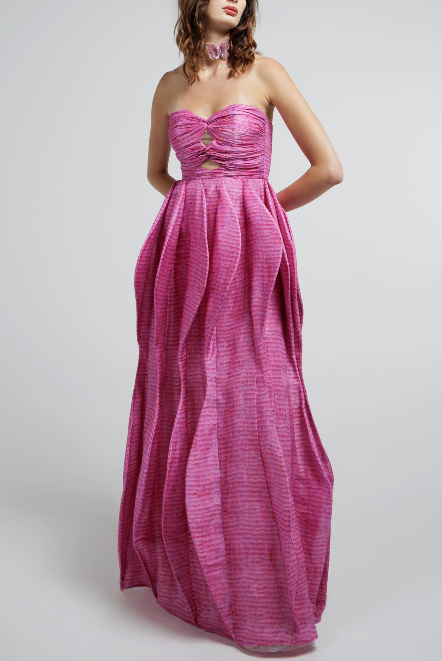 Sculpted Strapless Gown