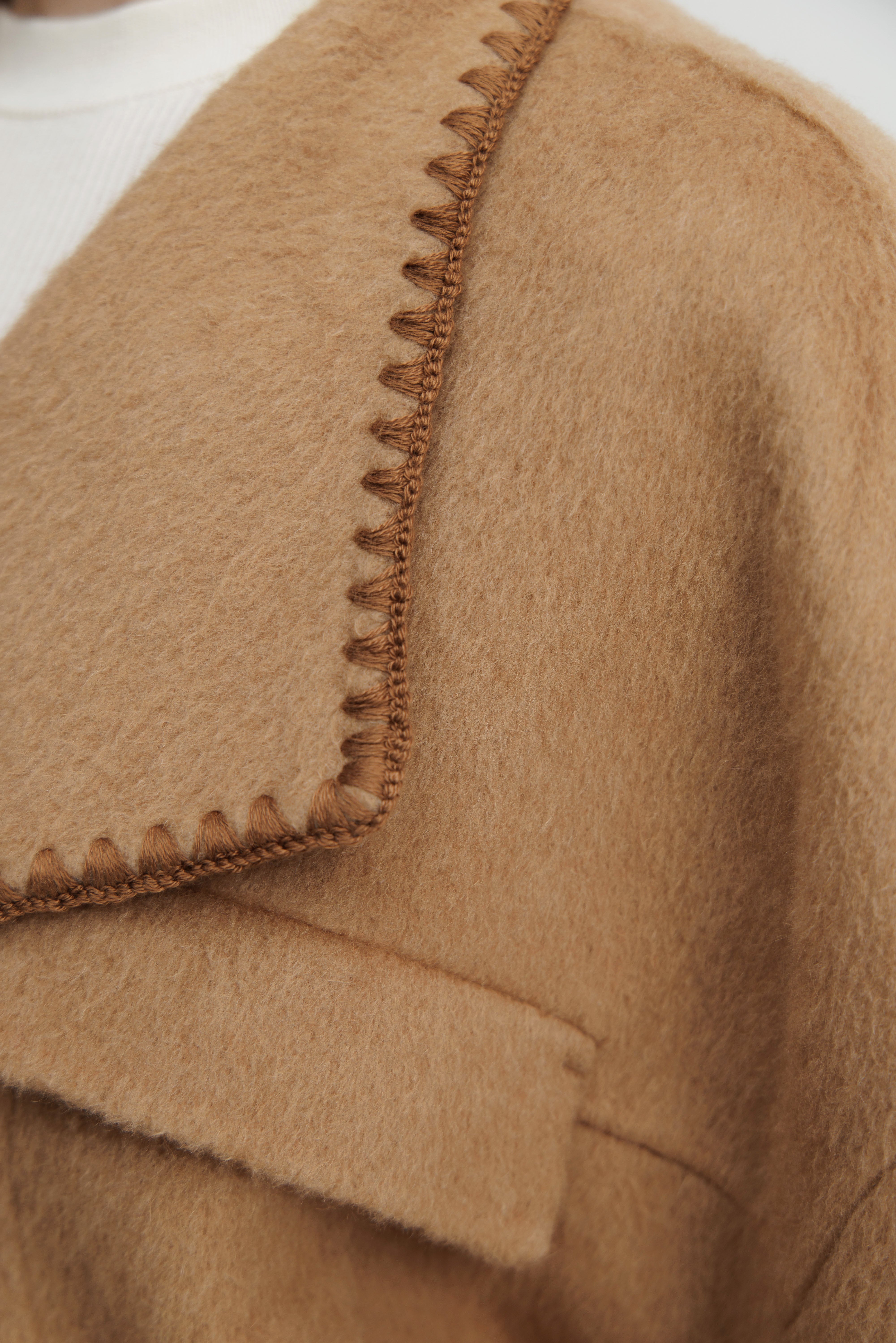 Sienna Tan Drape Jacket