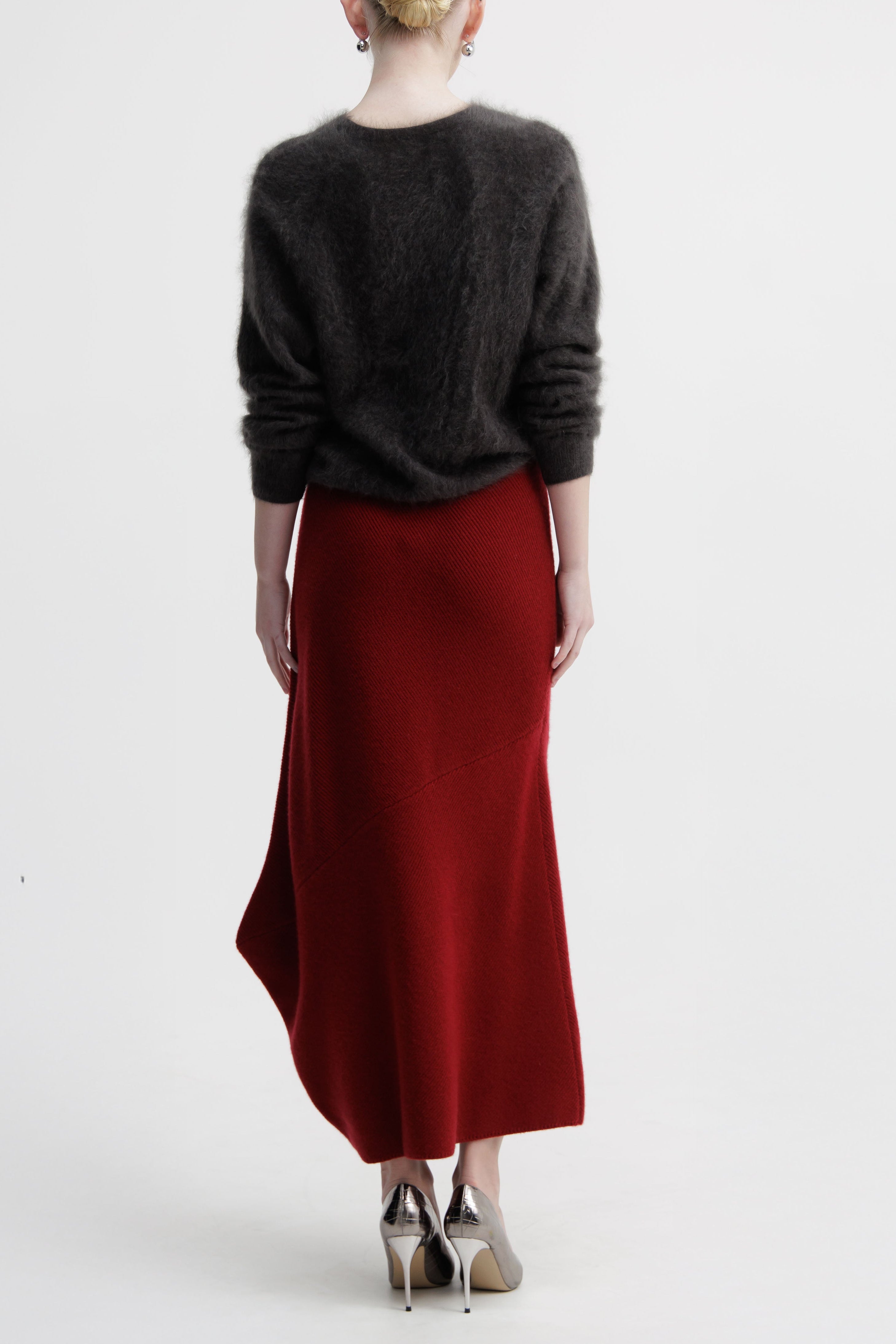 Midnight Orchid Brushed V-Neck Knit
