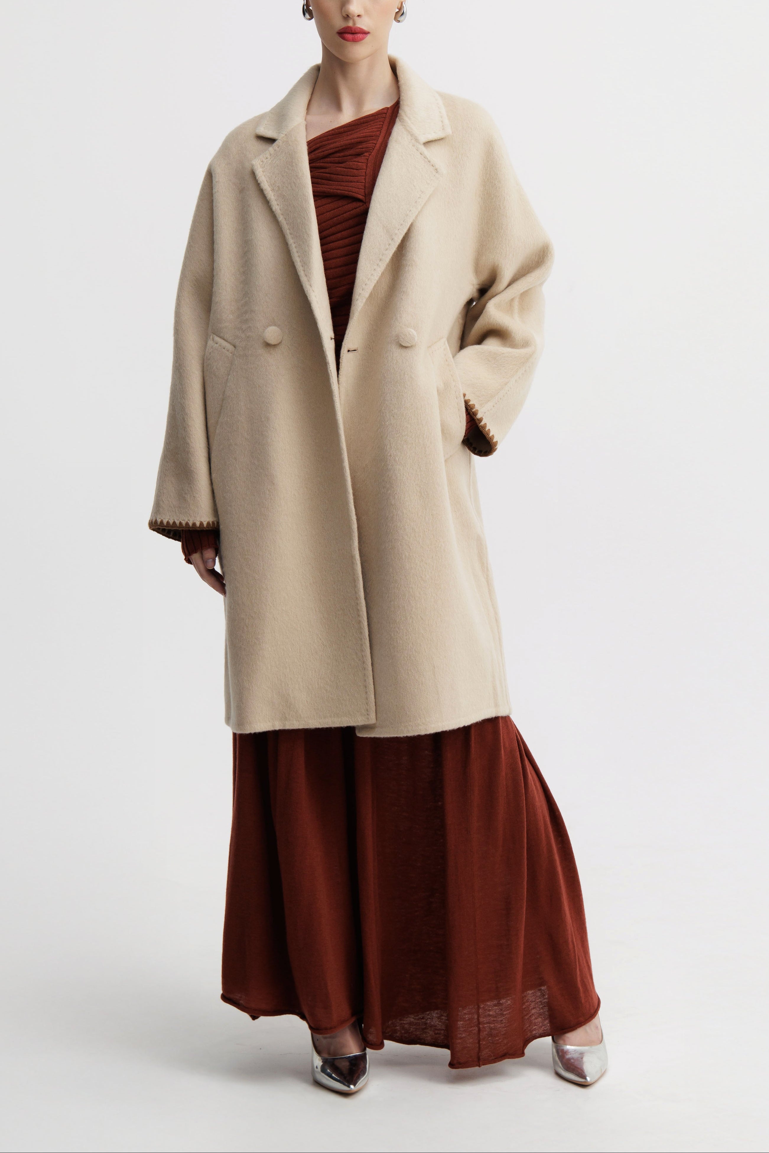 Sienna Ecru Relaxed Coat