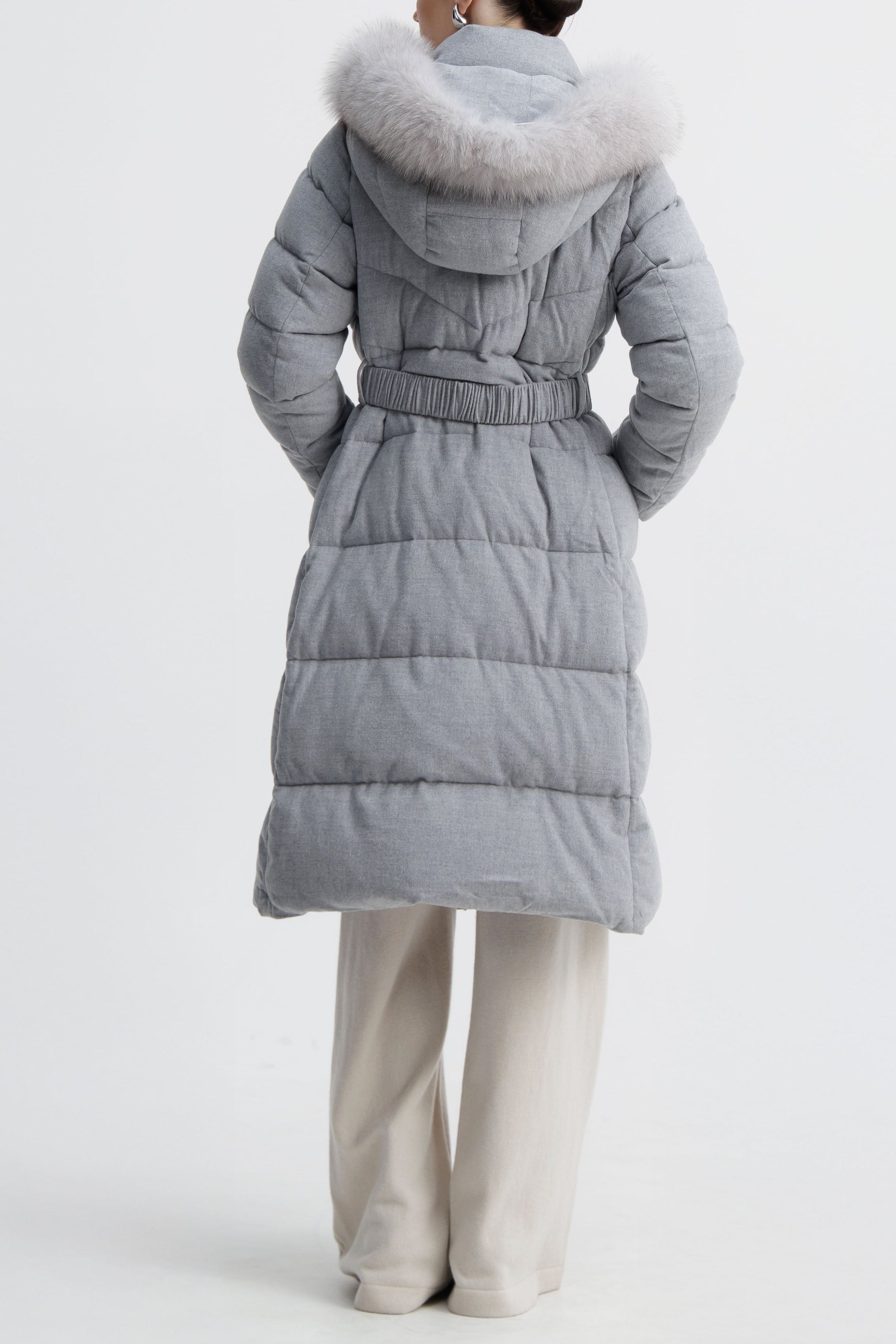 Dust Iris Winterline Quilted Coat