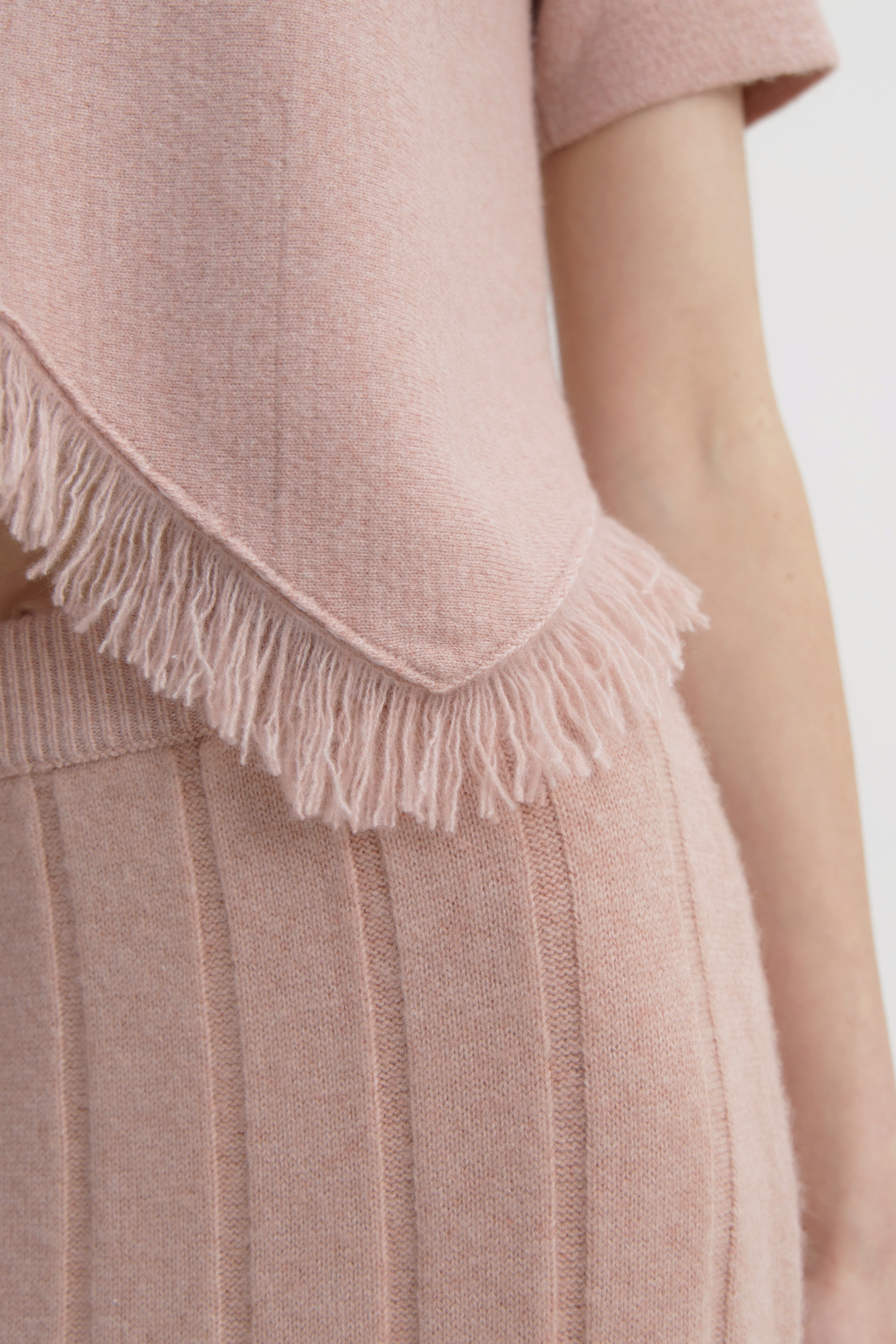 Peony Fringe Knit Top