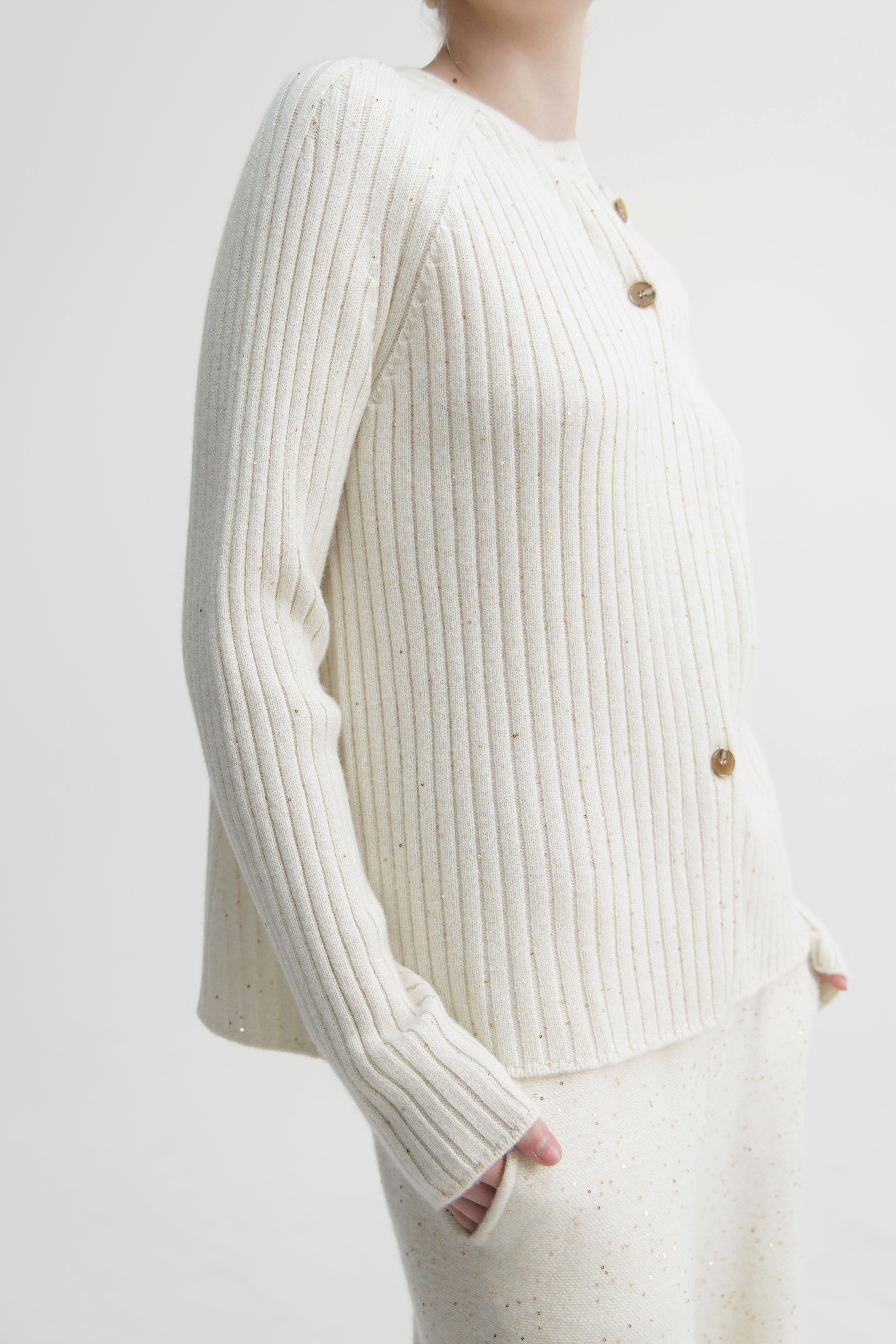 Camellia Rib Knit Cardigan