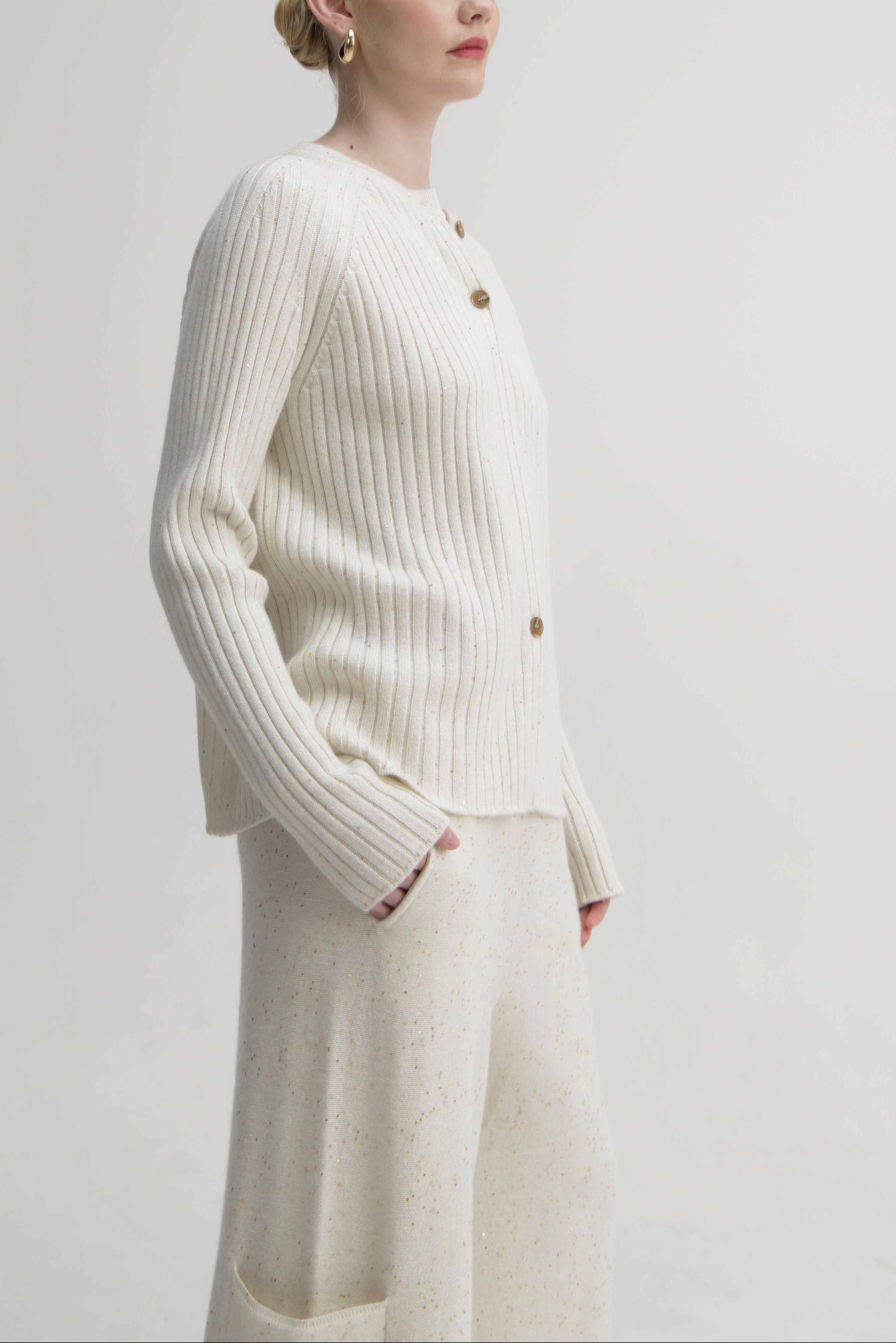 Camellia Rib Knit Cardigan