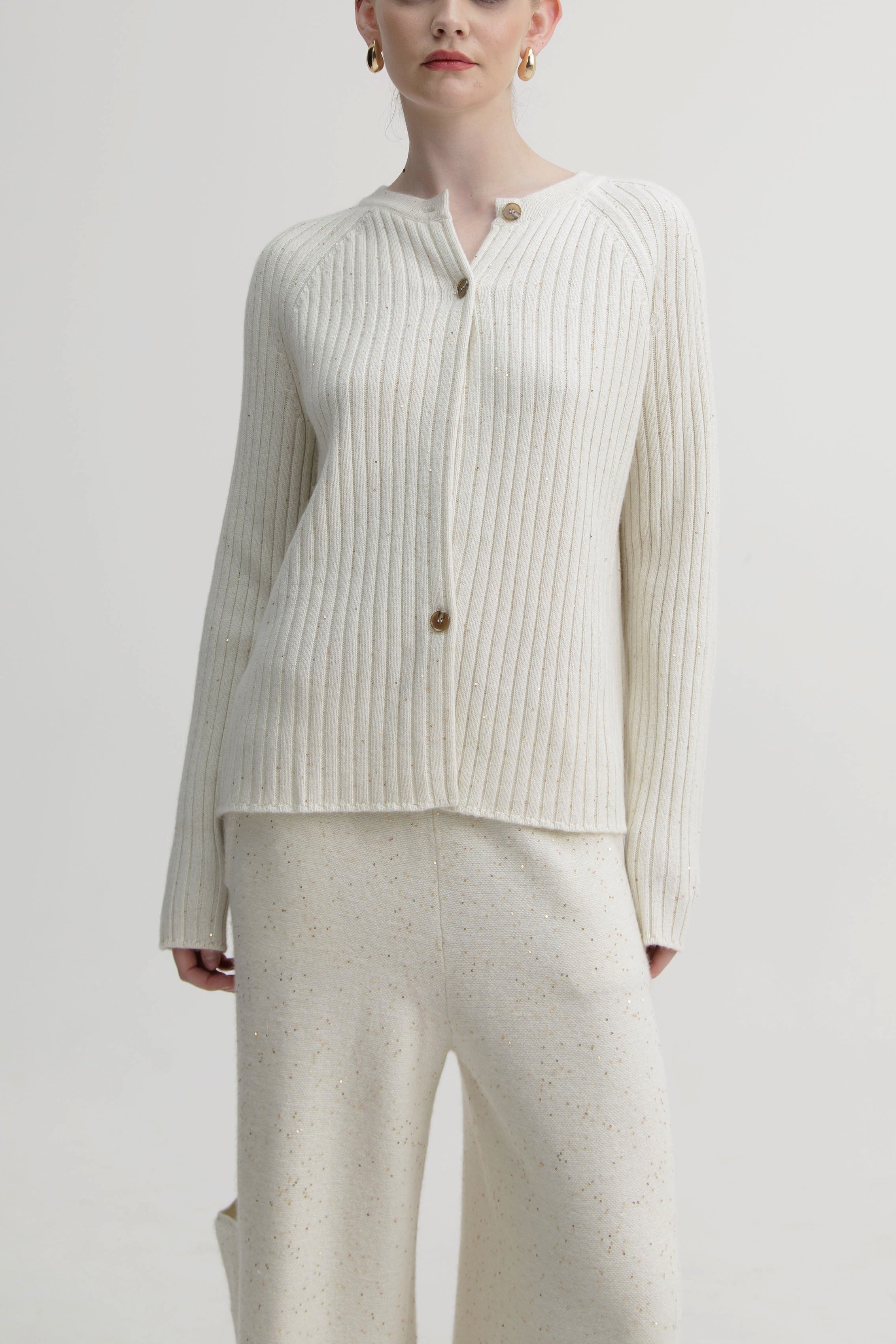 Camellia Rib Knit Cardigan