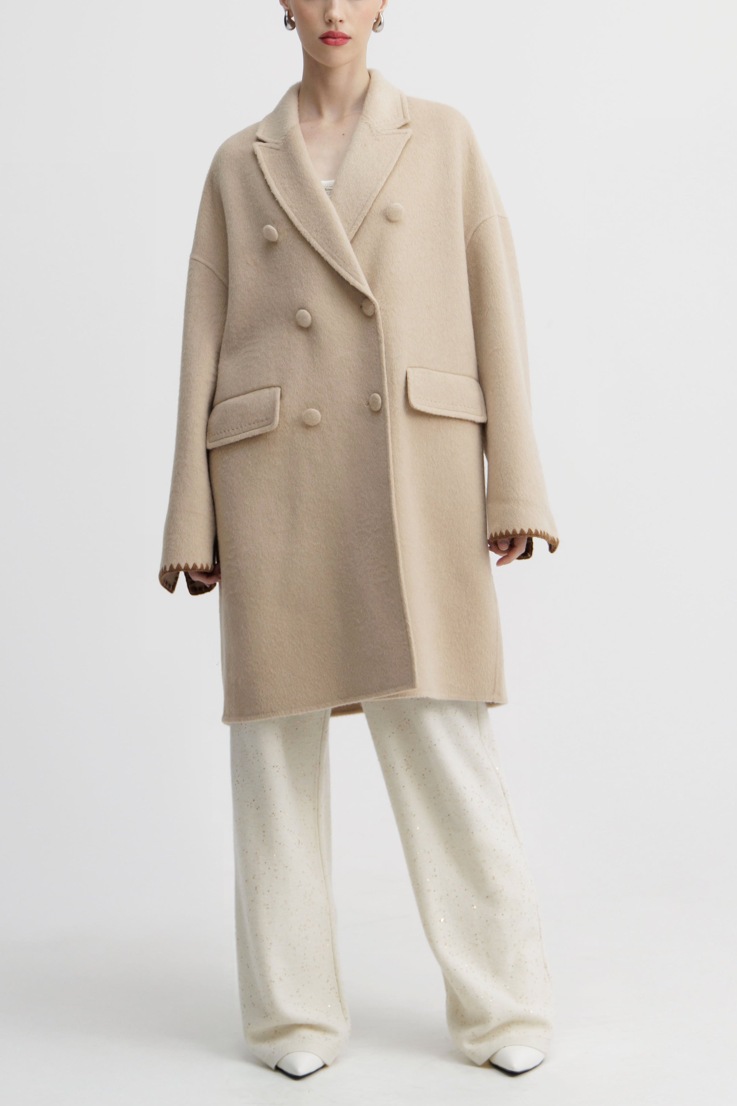 Sienna Ecru Tailored Coat