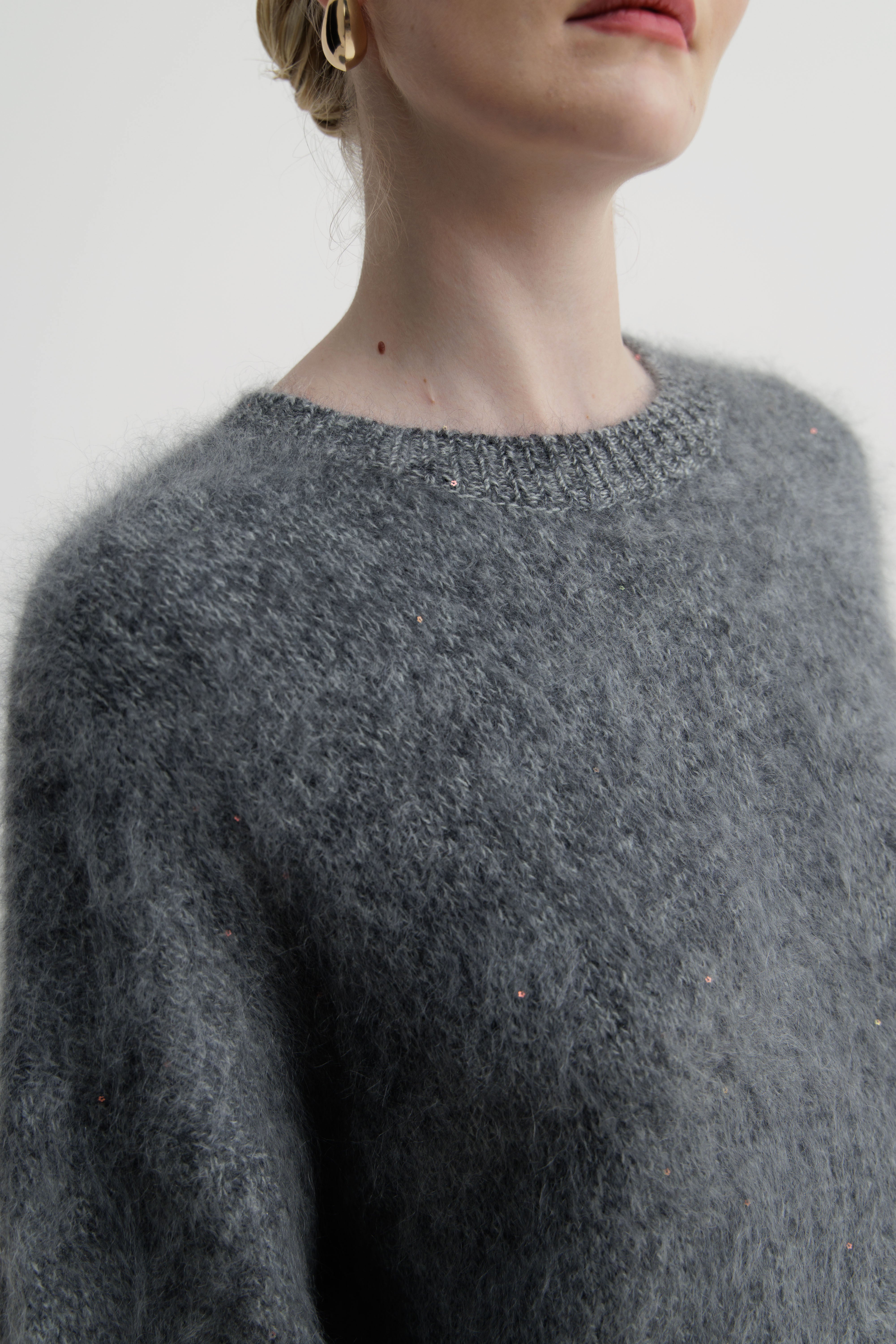 Midnight Iris Halo Knit