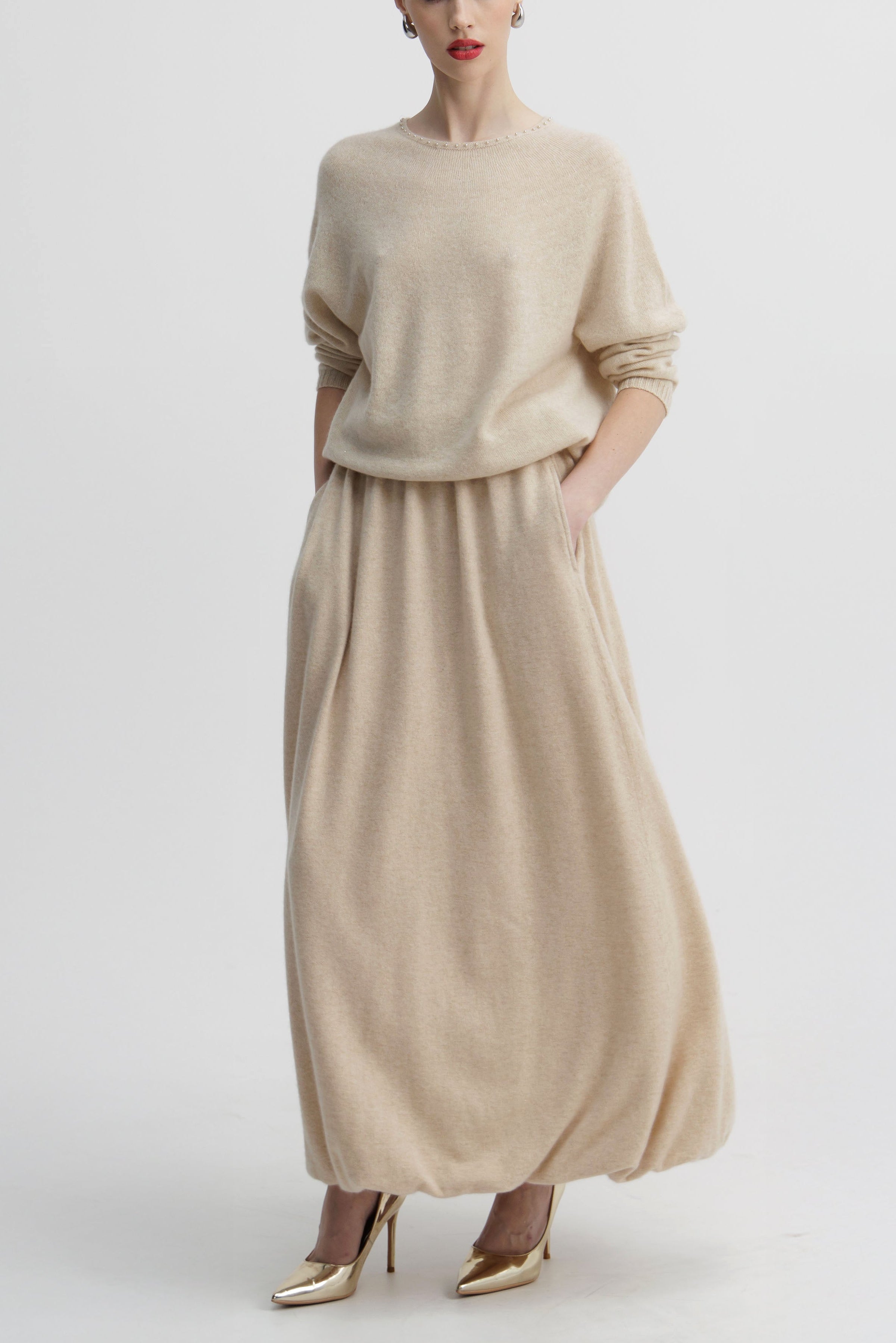 Oat Cocoon Skirt