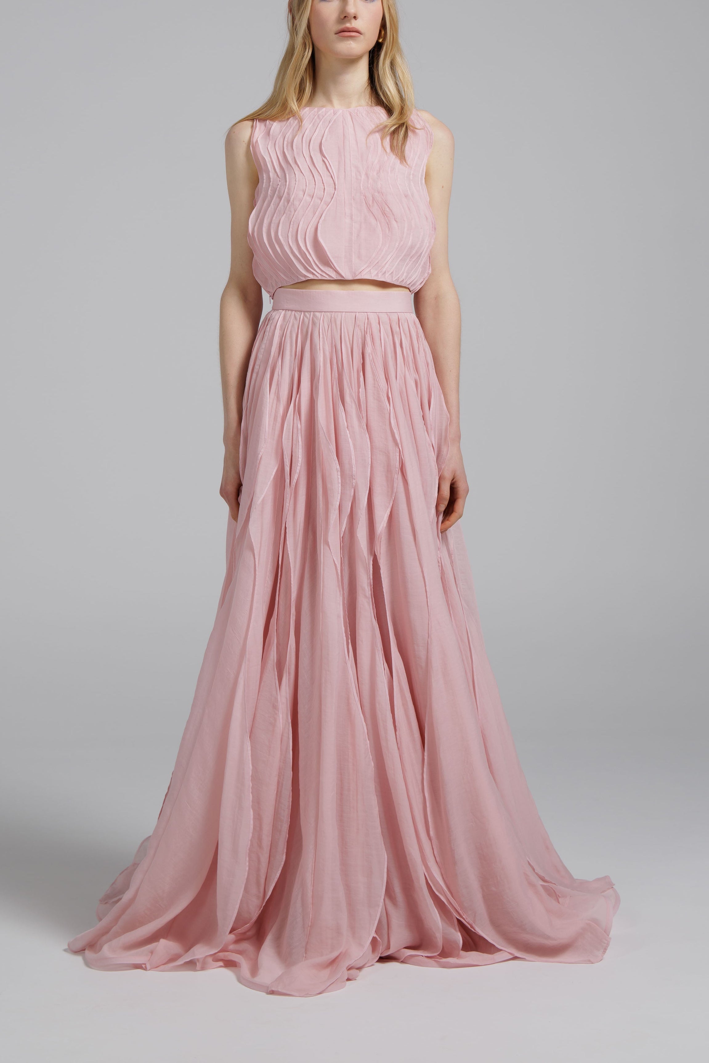 Rose Pink Ripple Skirt