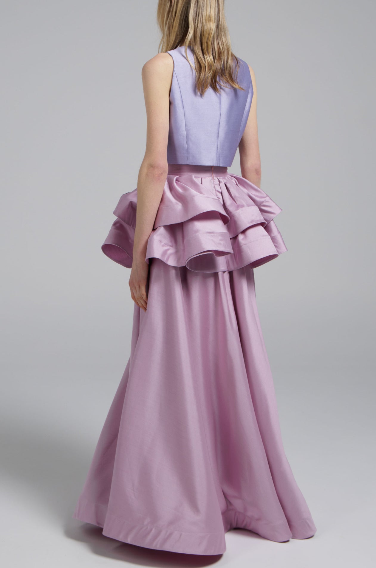 Purple Double Ruffle Skirt