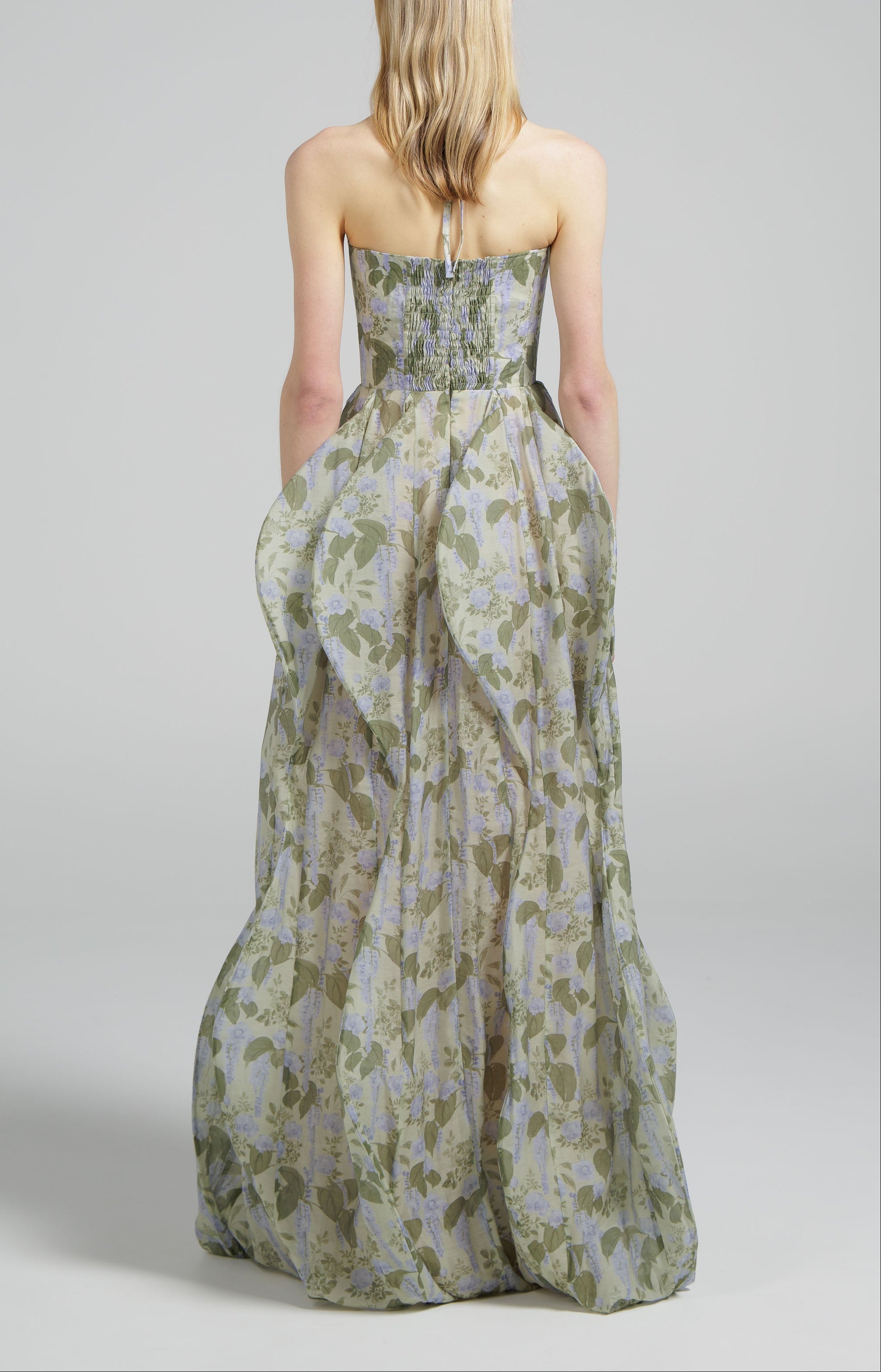 Garden Reverie Strapless Sweetheart Bodice Gown