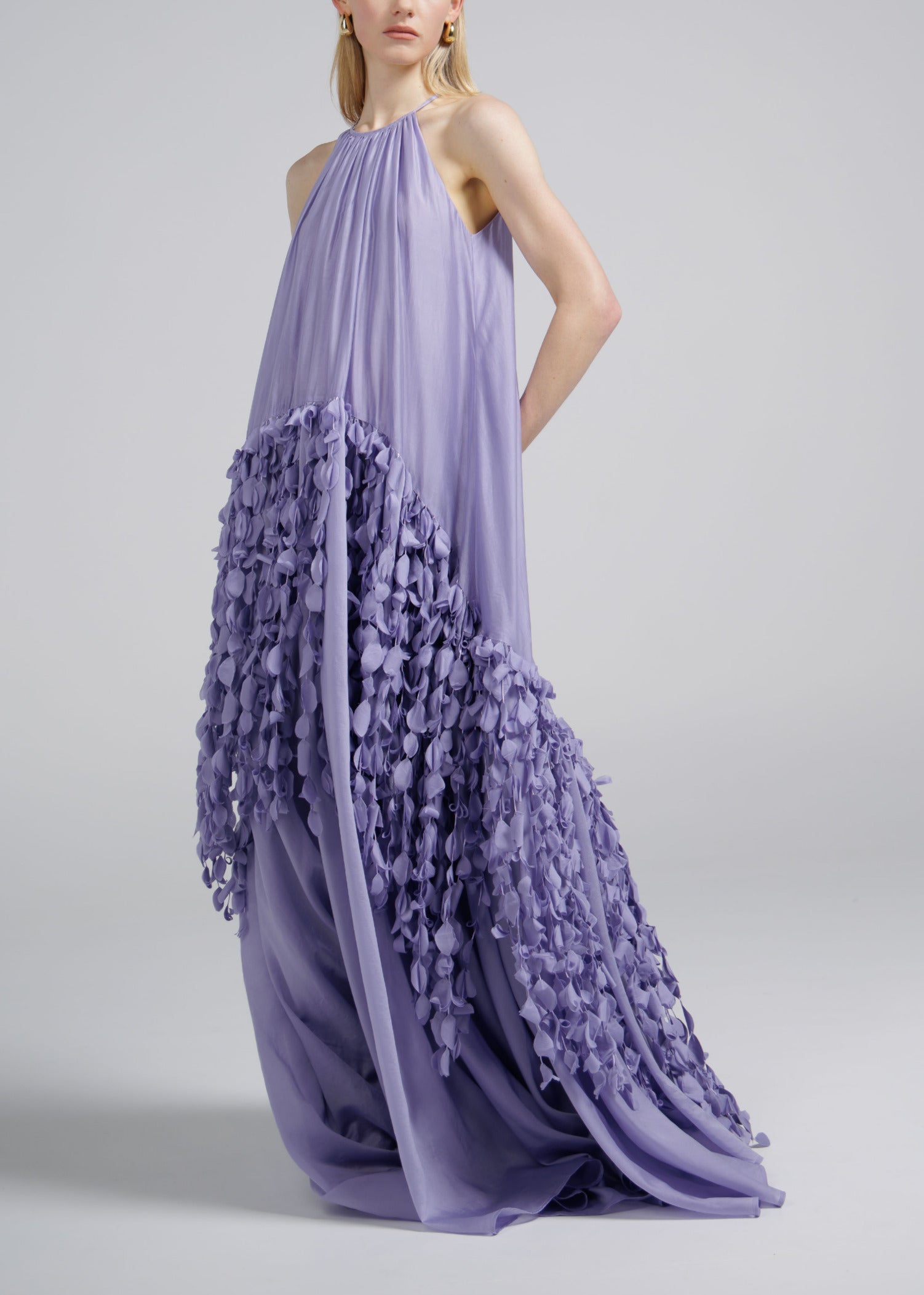 Petal drift High Neck Gown