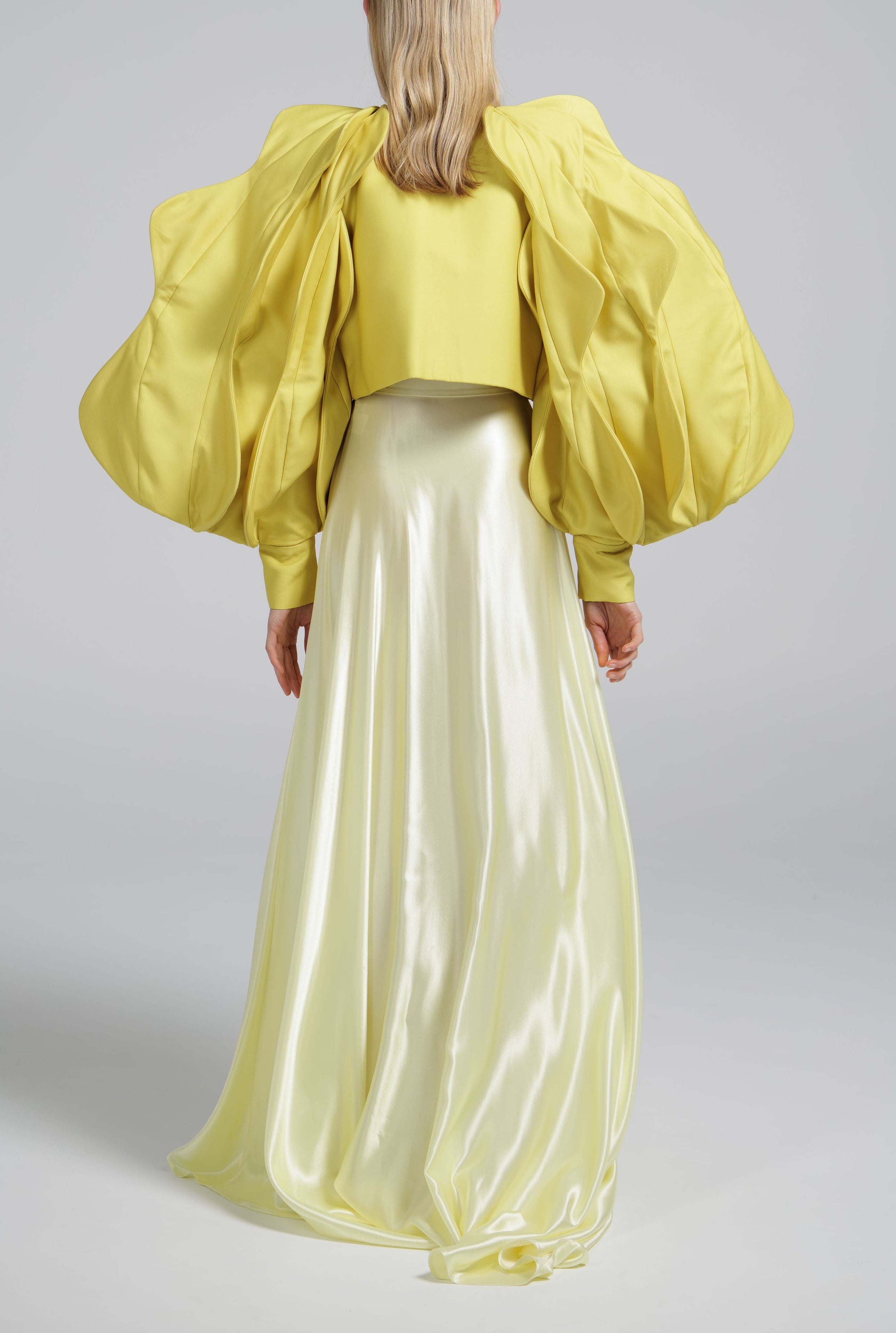 Yellow Sculpted Volume Jacket