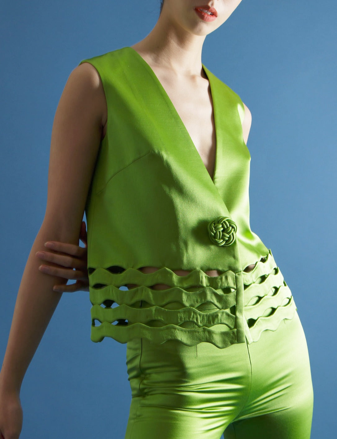 Green Waves Vest image 2