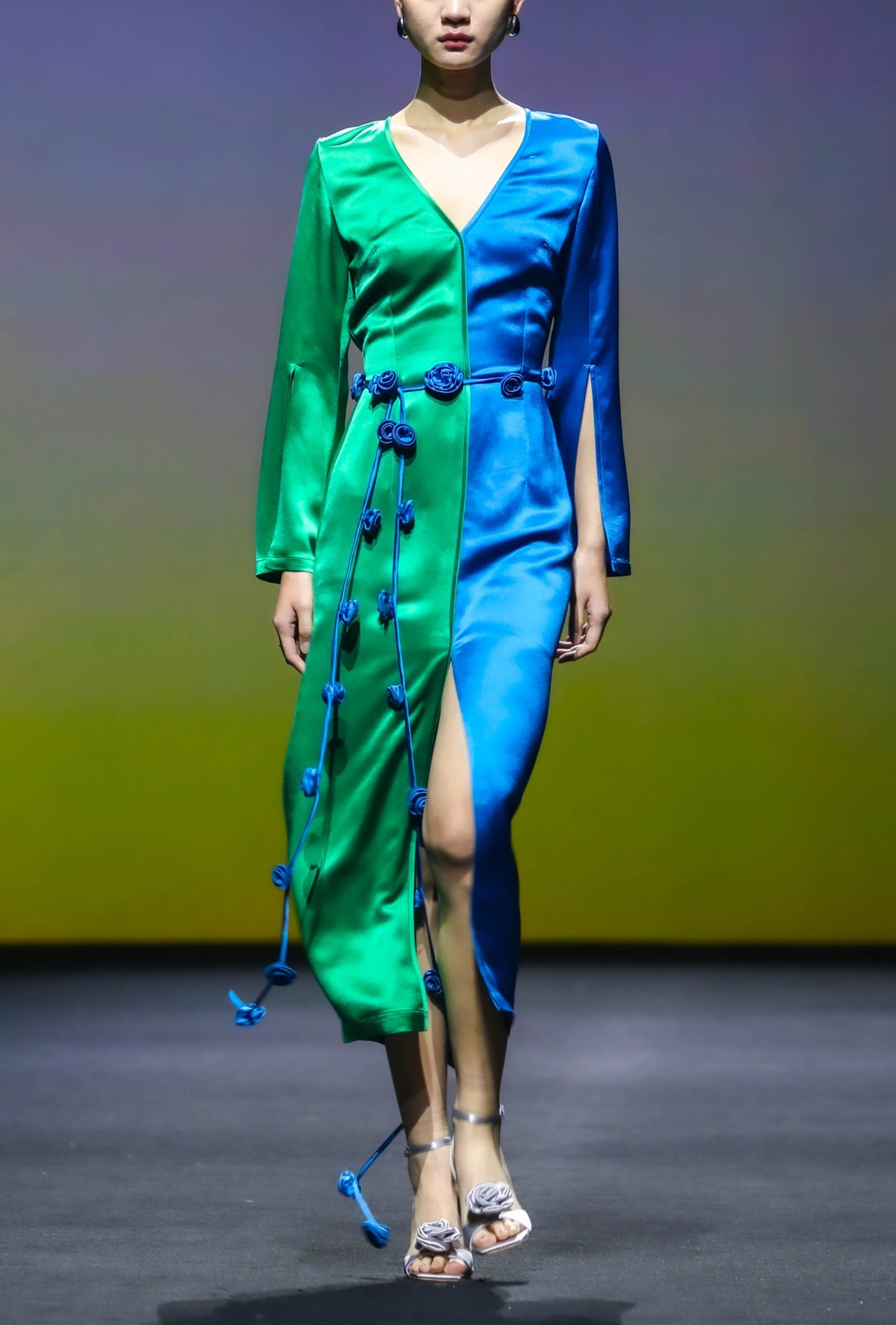 Two-Tone Split Dress image 1