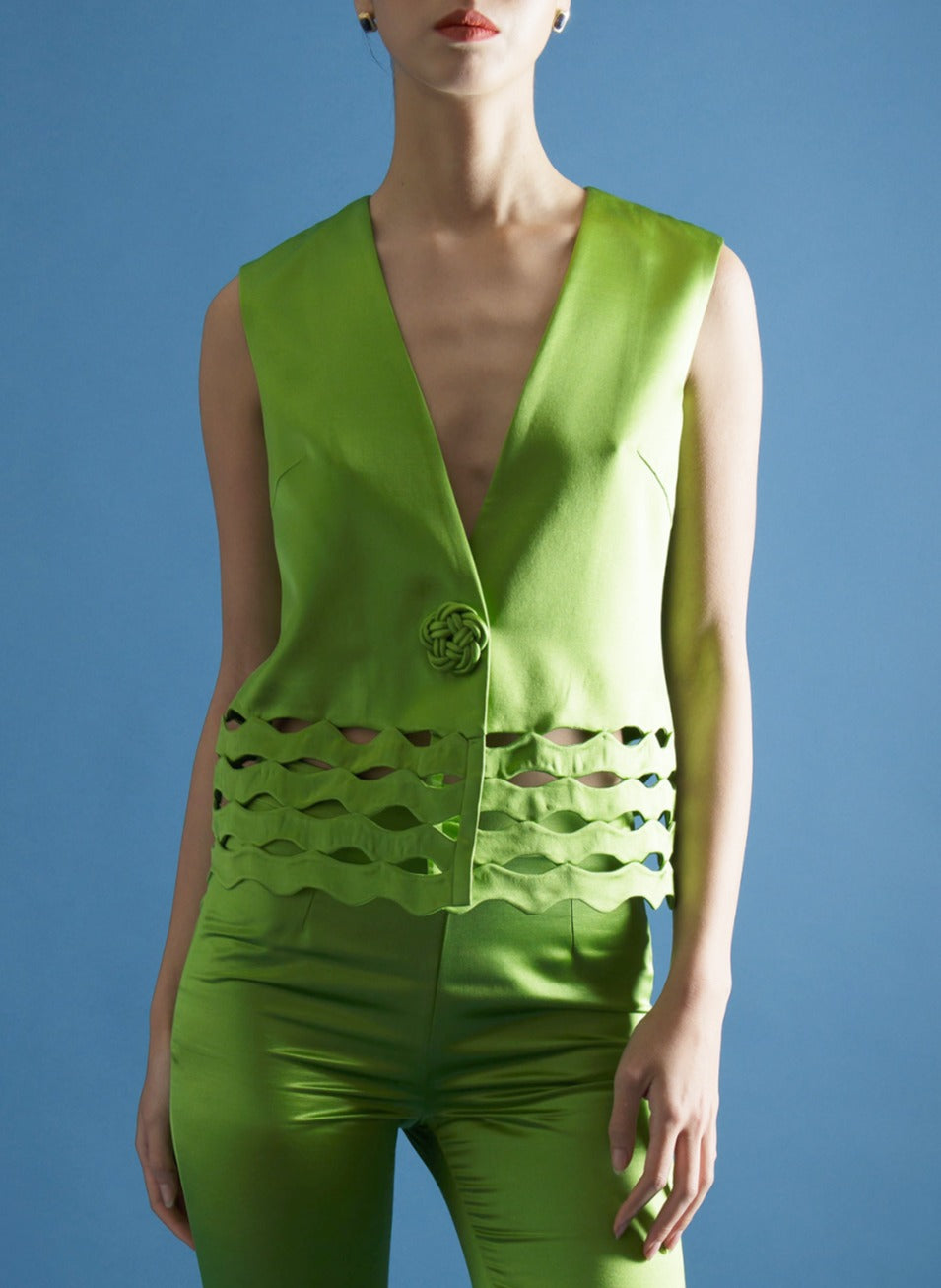 Green Waves Vest image 0