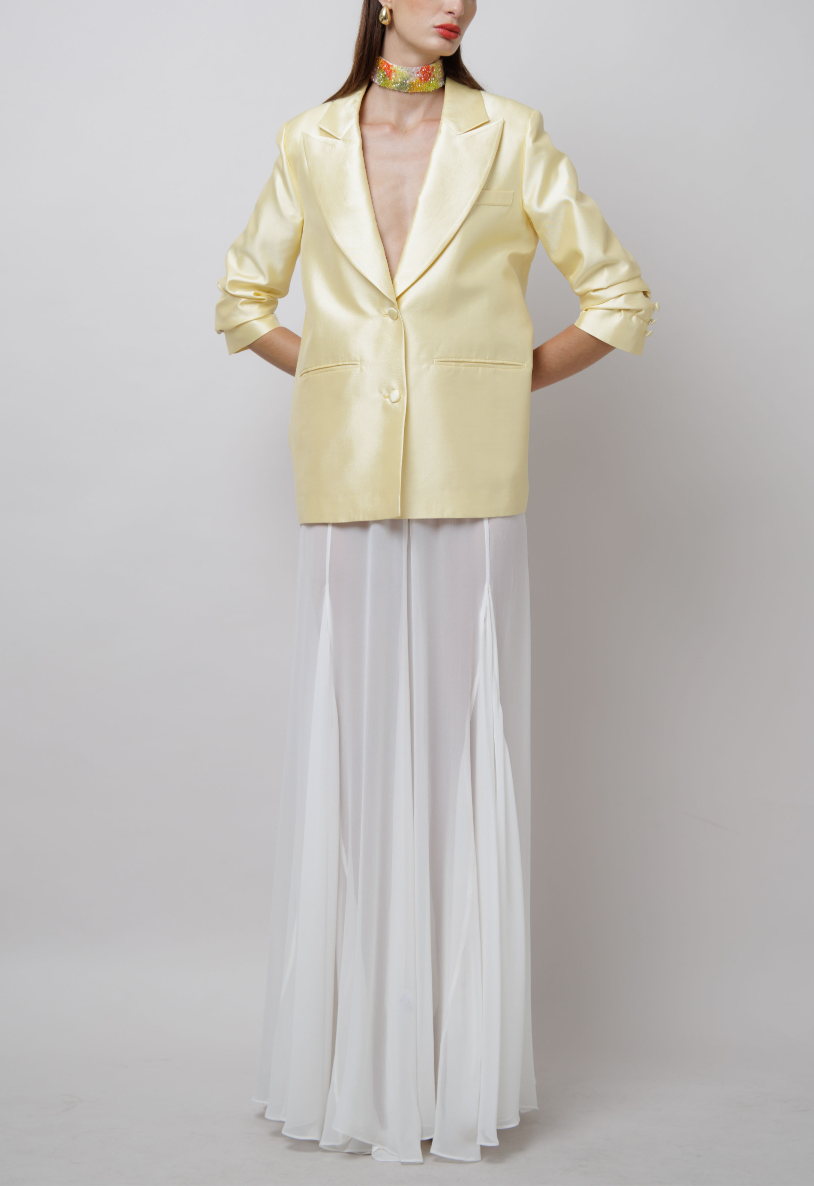 Sheer Godet Skirt image 1