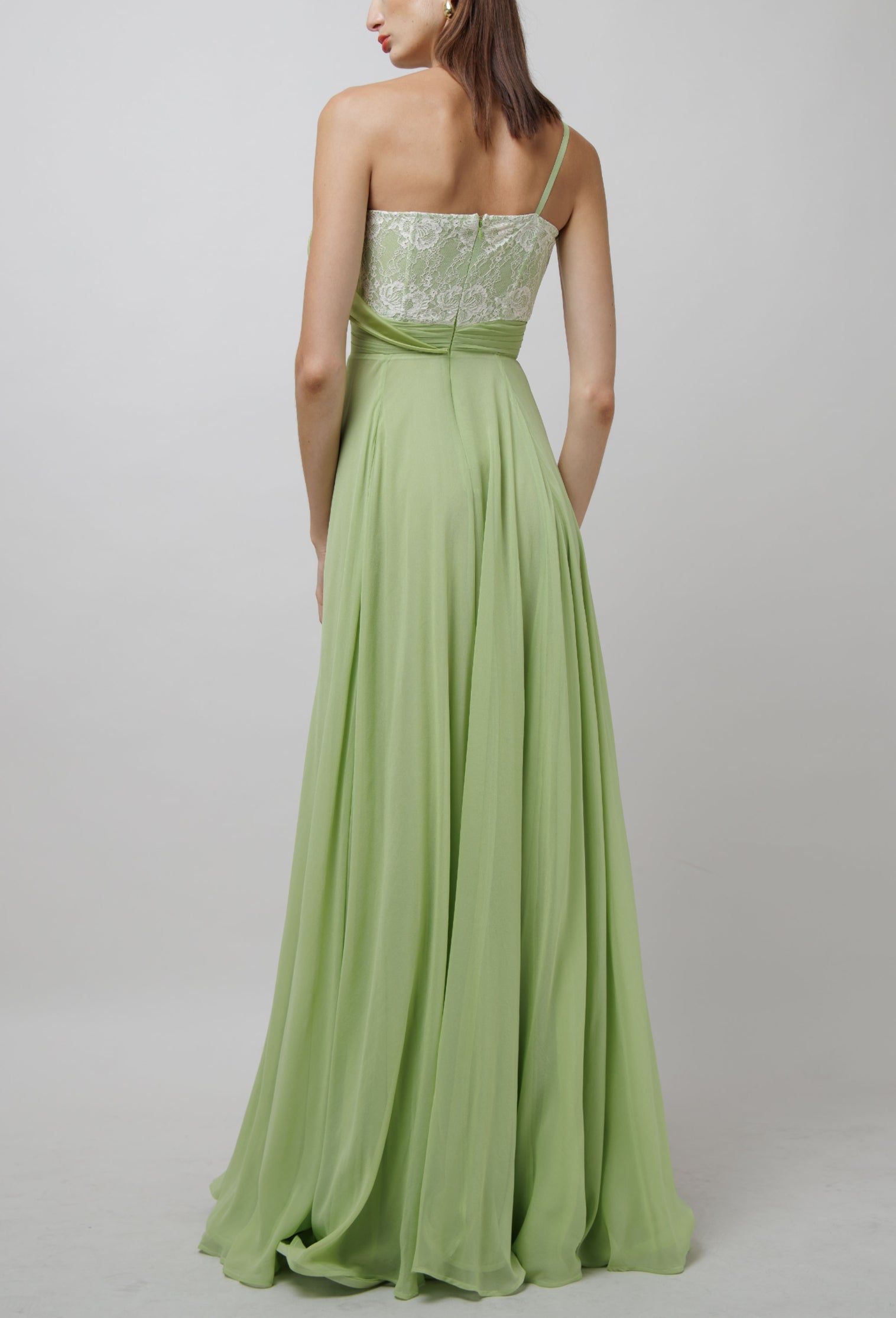 Lace Embellished Silk Dress image 3