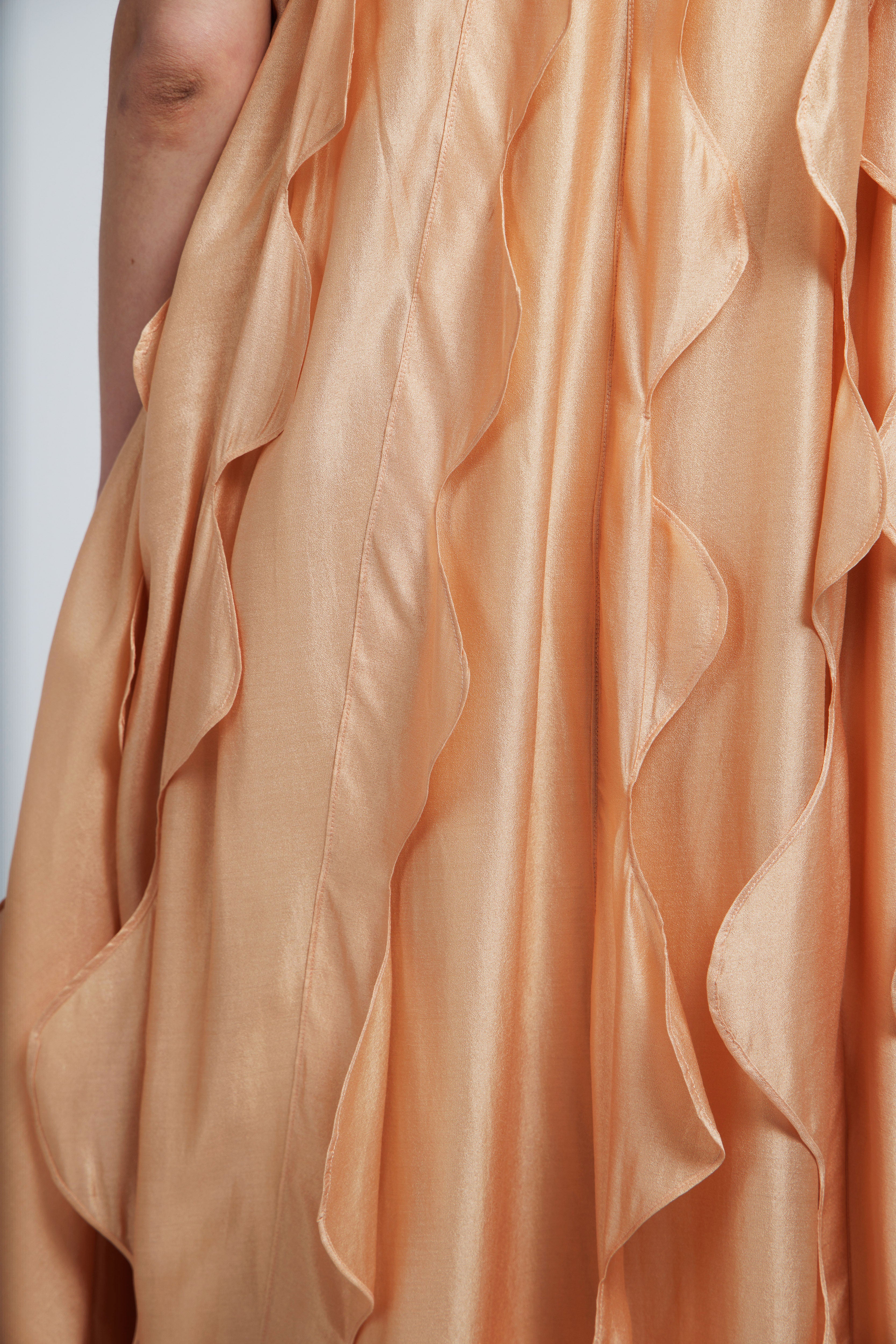 Asymmetric Butterfly Sleeve Dress
