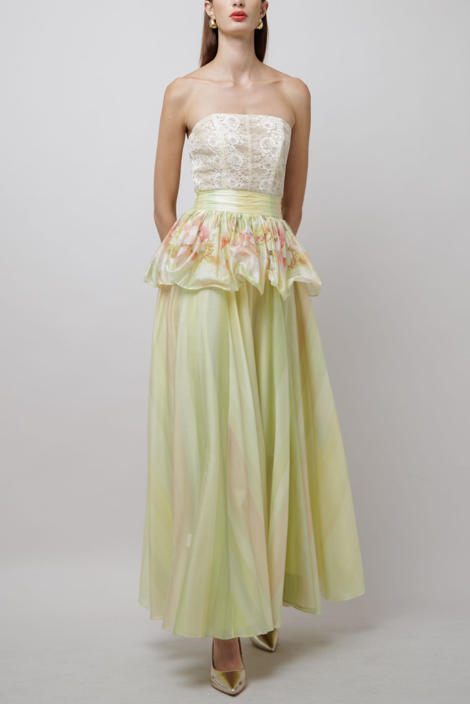 Peony Print Skirt image 0